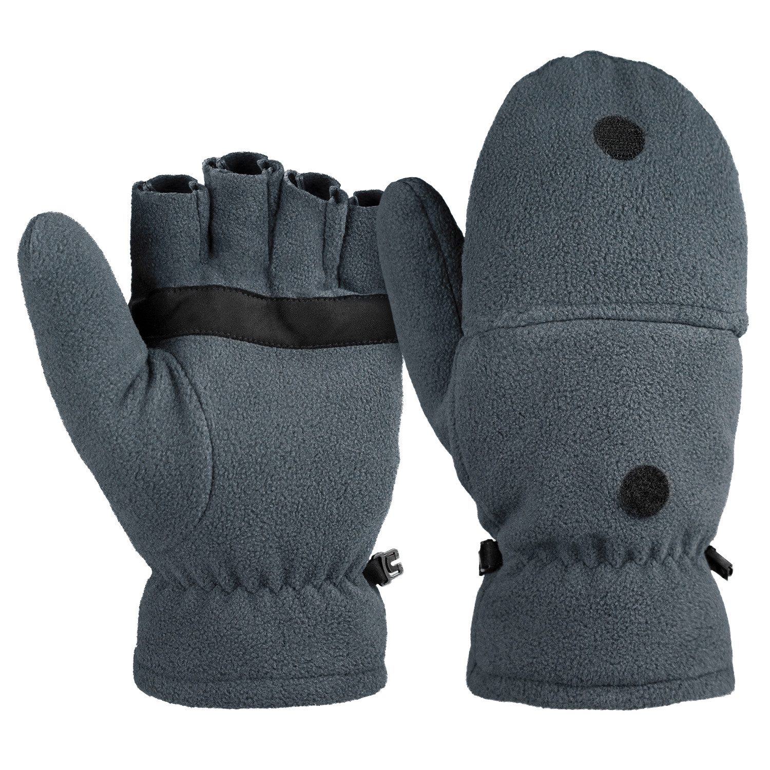 Tarjane Варежки Praktische aufklappbare Варежки – Mit Klettverschluss & Anti-Rutsch (2-St) Winter Fleecehandschuhe