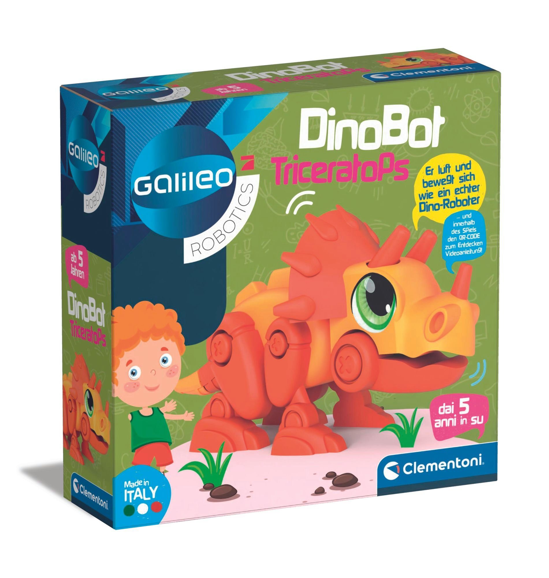 Clementoni® Modellbausatz DinoBot Triceratops
