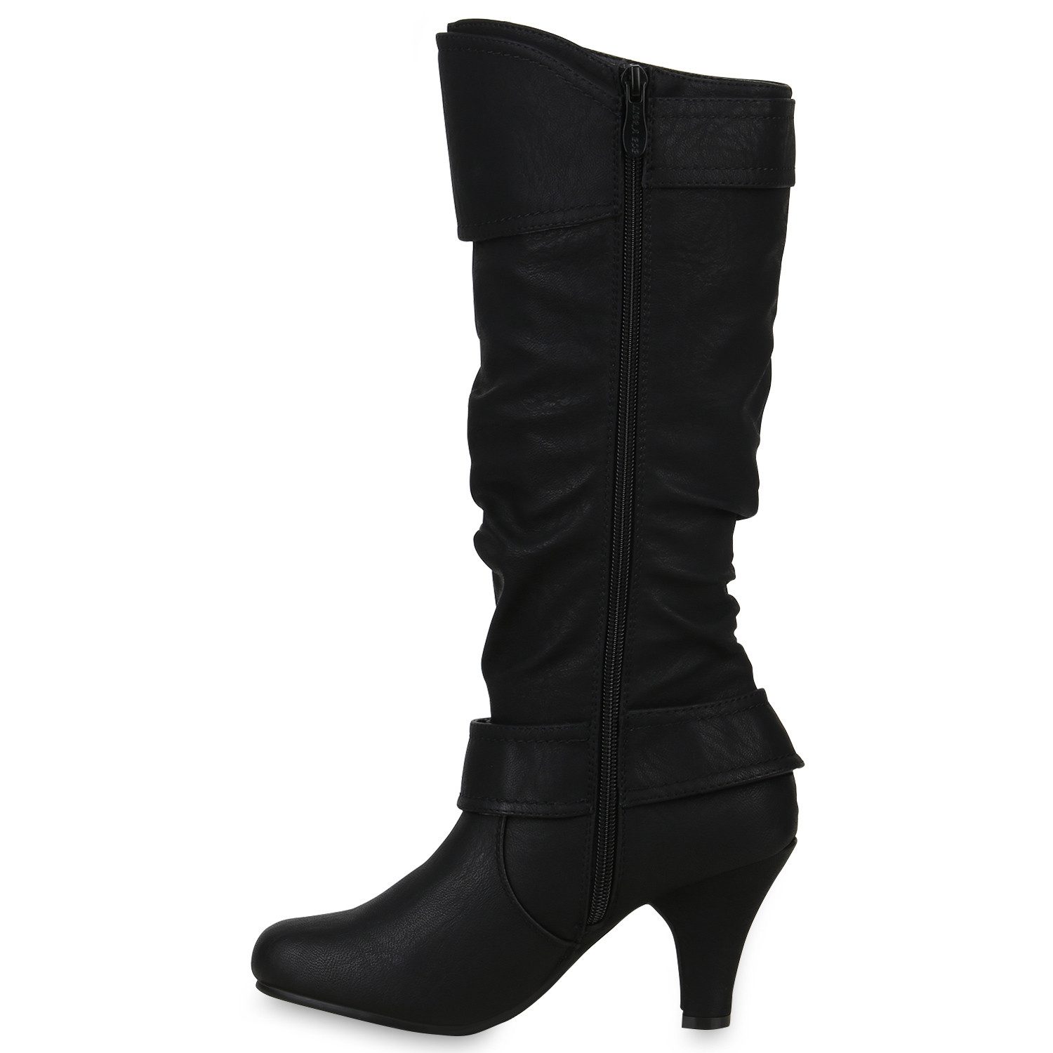 VAN HILL 98232 Stiefel Elegante Damen Stiefel Warm Gefütterte Winter Boots Gr. 36-41