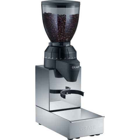 Graef Kaffeemühle CM 850, 120 W, Kegelmahlwerk, 350 g Bohnenbehälter, mit integrierter Ausklopfschublade, Edelstahl