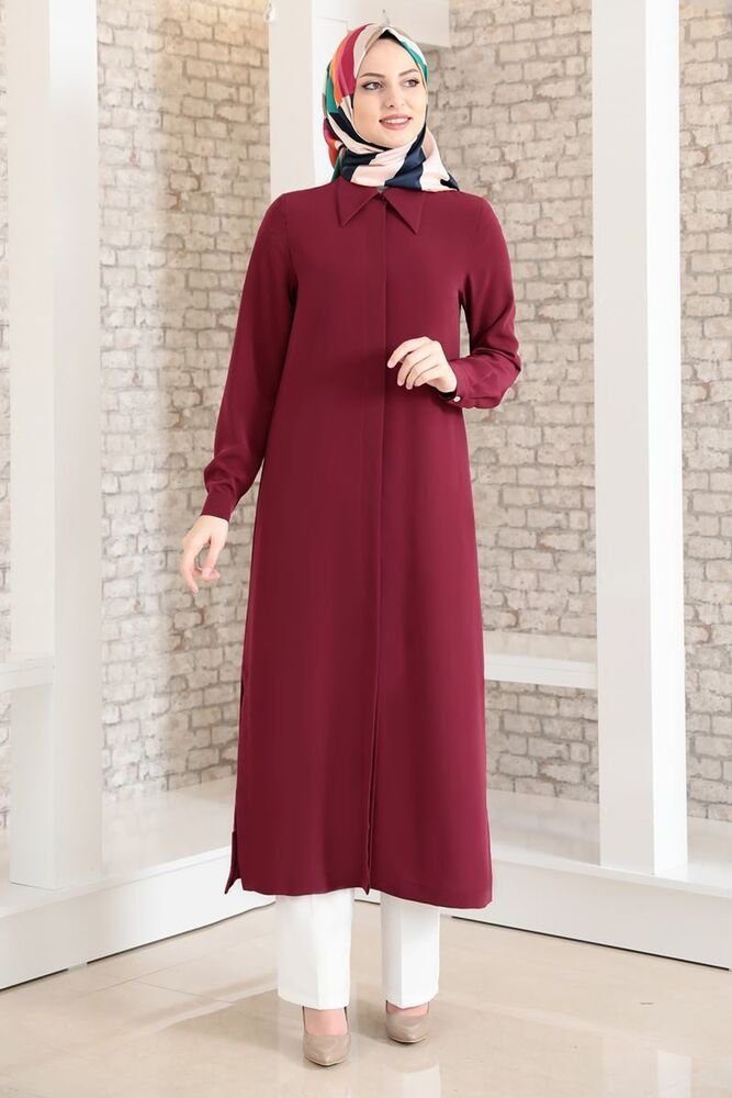 Modavitrini Satinkleid Satinkleid Damen Abendkleid schlicht günstig online kaufen