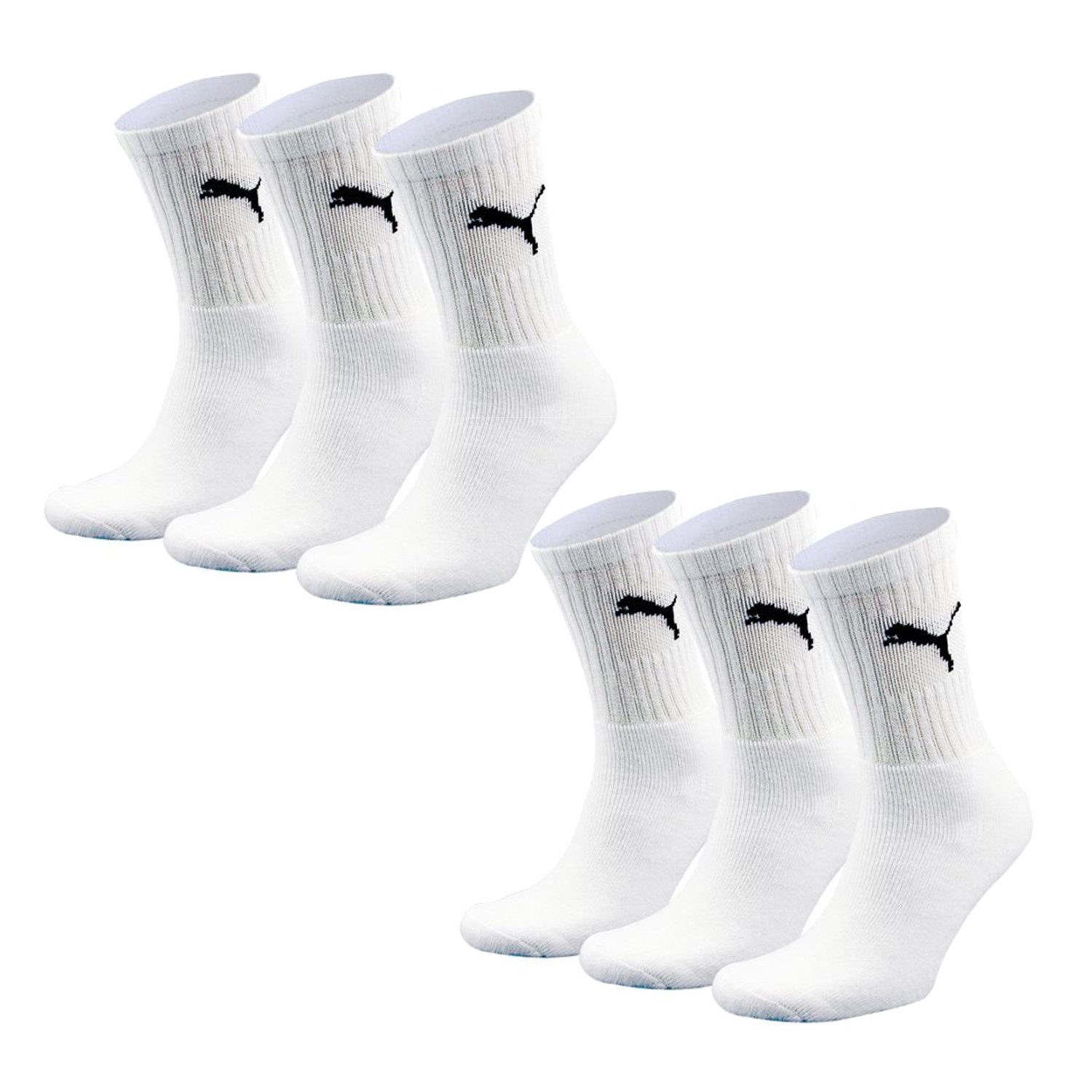 PUMA Sportsocken Bequeme Performancesocken aus Baumwollmischung (6-Paar) Strümpfe für Damen & Herren, Größe 39-42
