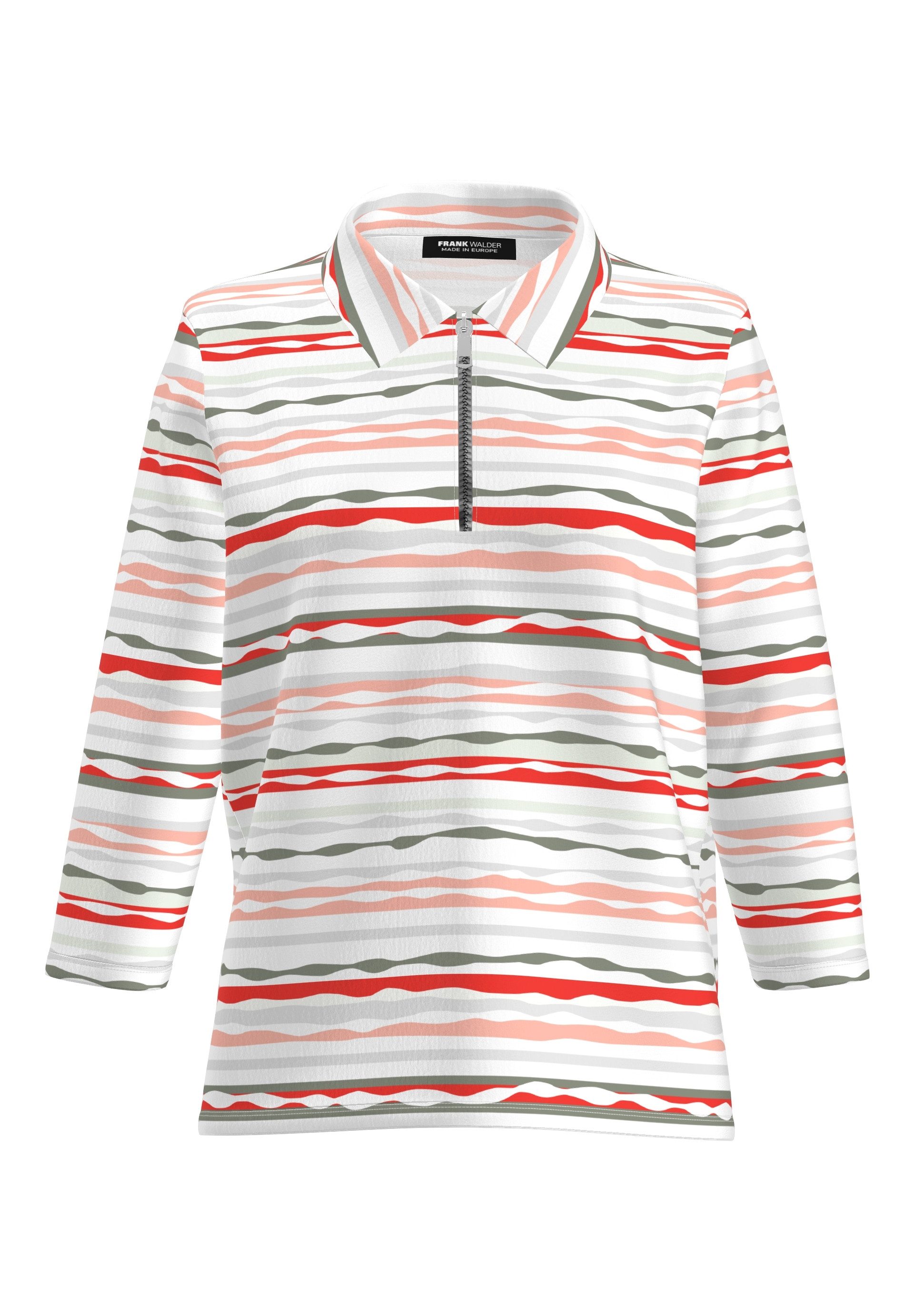 FRANK WALDER Langarm-Poloshirt mit Zip günstig online kaufen
