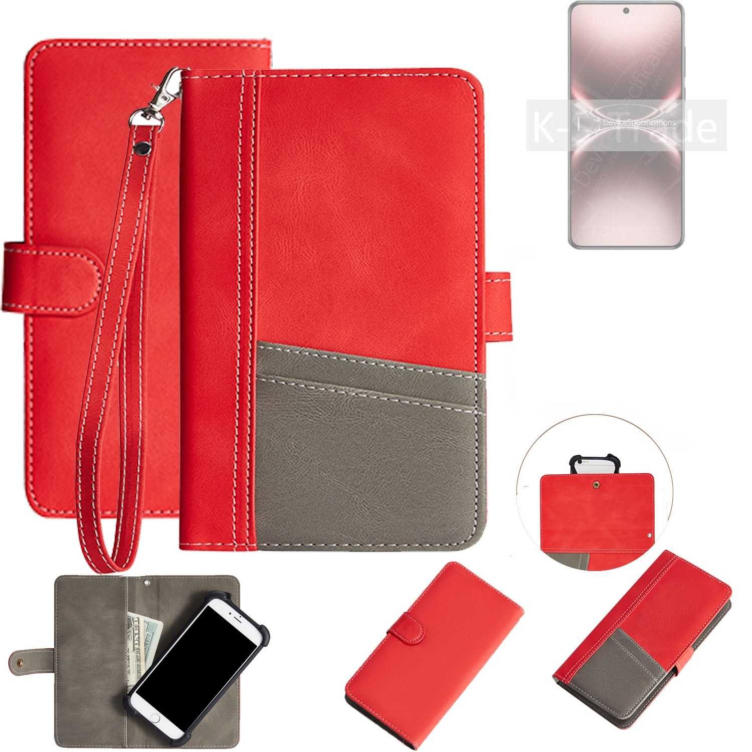 K-S-Trade Handyhülle für Vivo X200 Ultra, Handy Schutzhülle Hülle Portemonnee Brieftasche Klapphülle