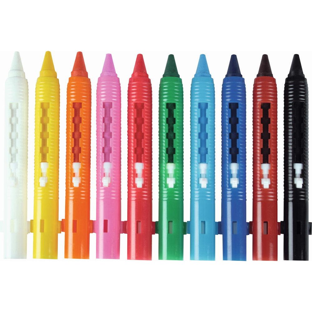 Stylex Wachsmalstift Stylex - Wachsmalstifte im 10er Etui - 1 Stück