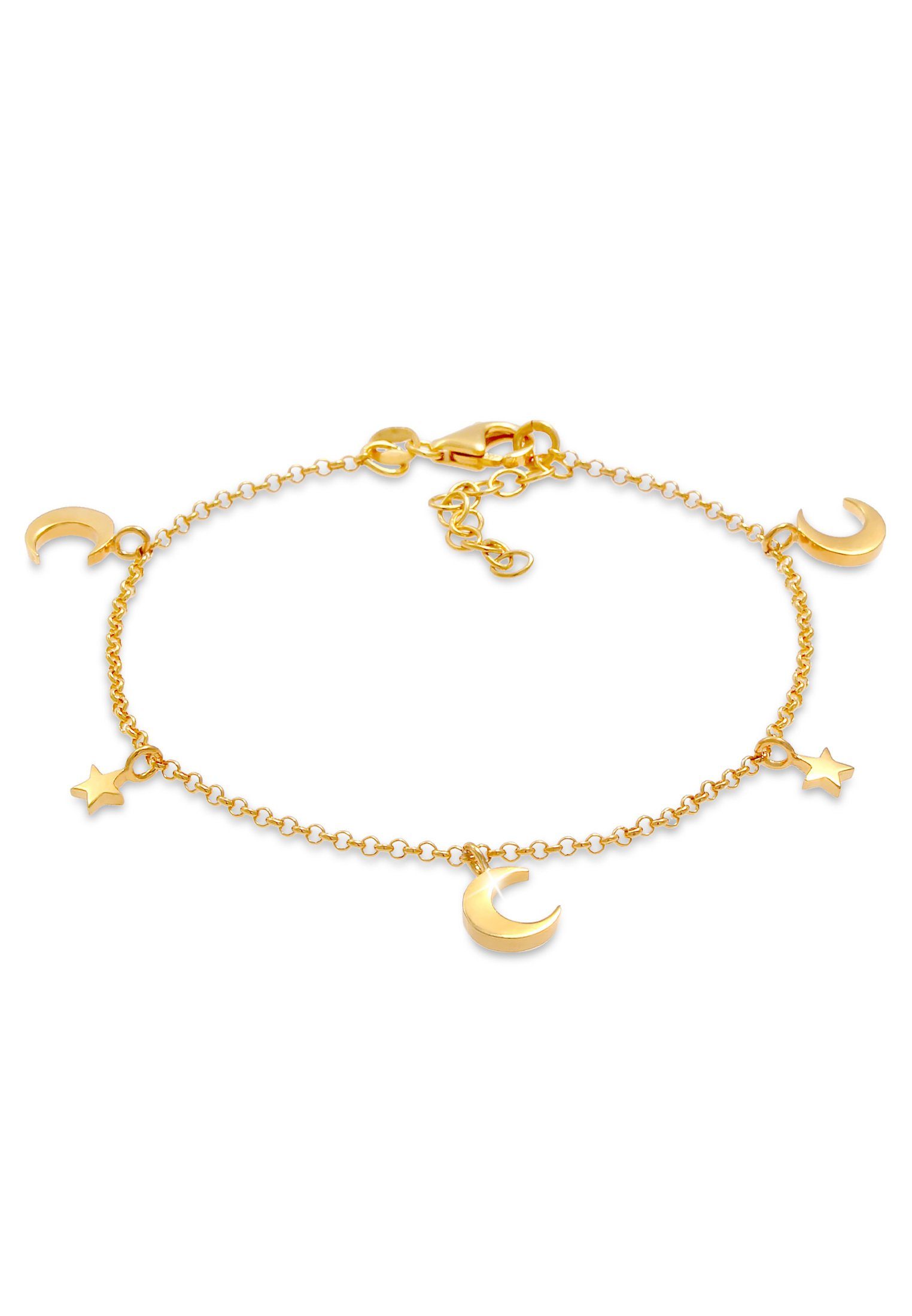 Elli Armband Sterne Astro Halbmond 925 Silber Gold