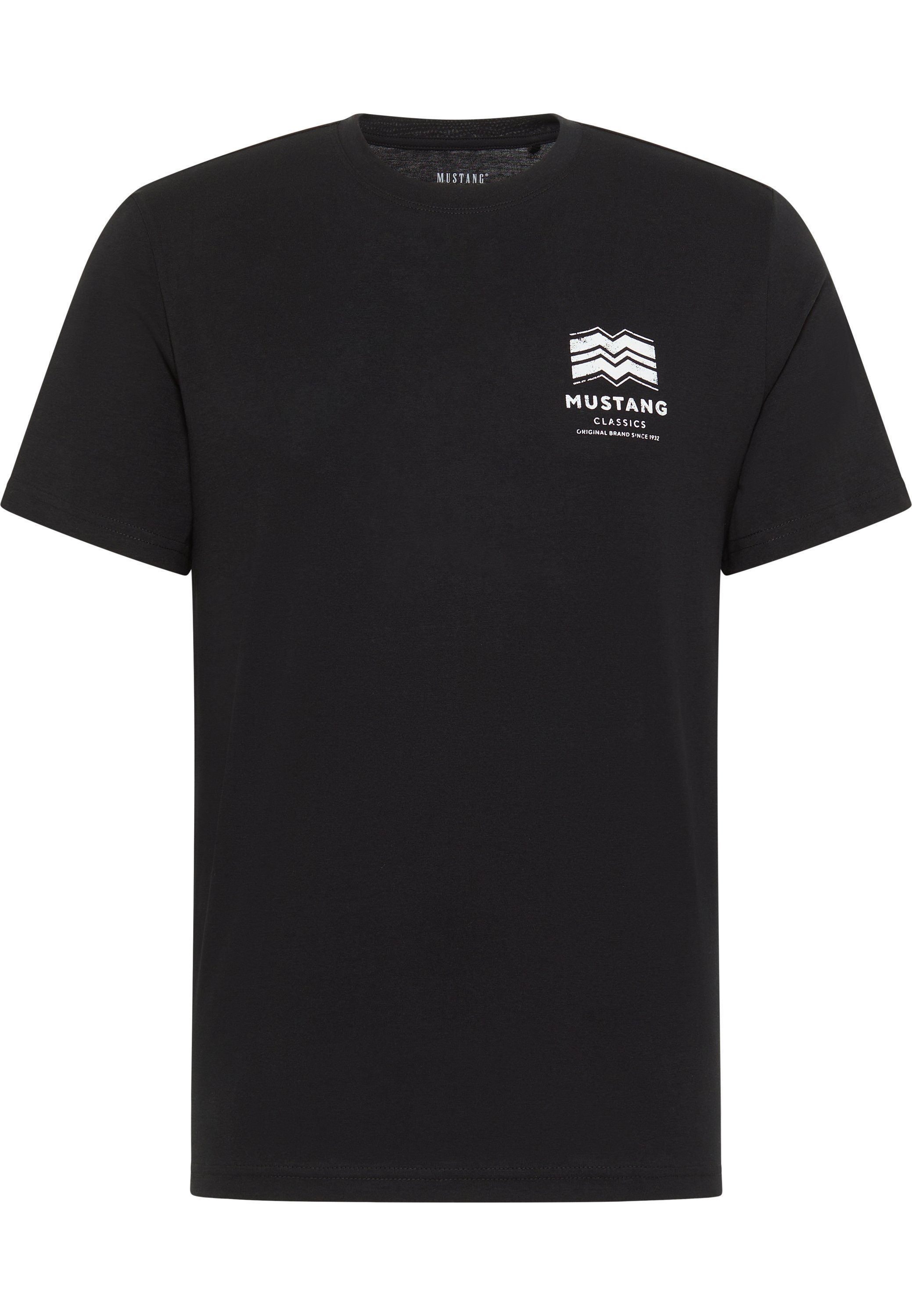 Mustang Kurzarmshirt schwarz T-Shirt MUSTANG