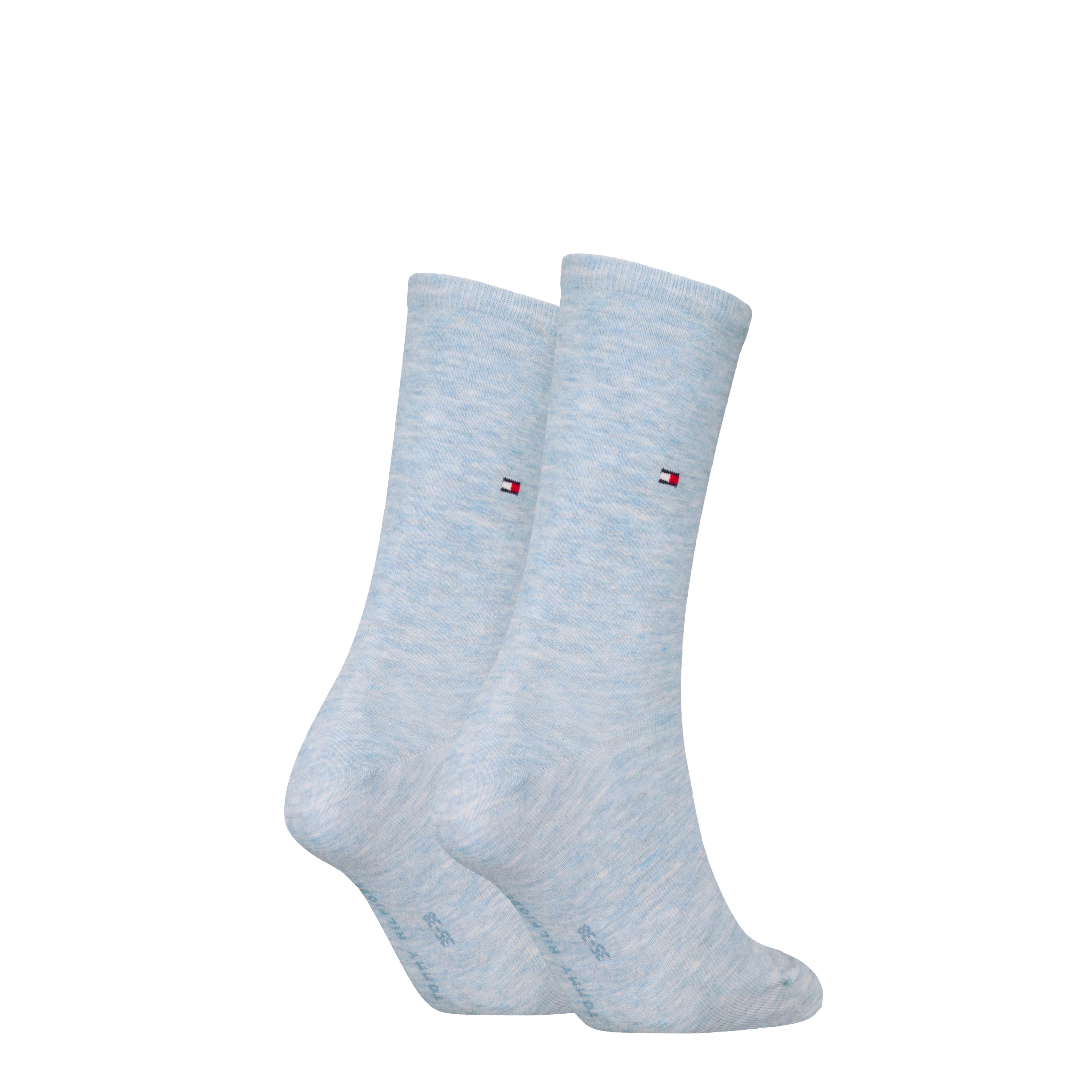 Tommy Hilfiger Socken TH WOMEN SOCK CASUAL 2P (2-Paar, 2 Paar) mit flacher Zehennaht