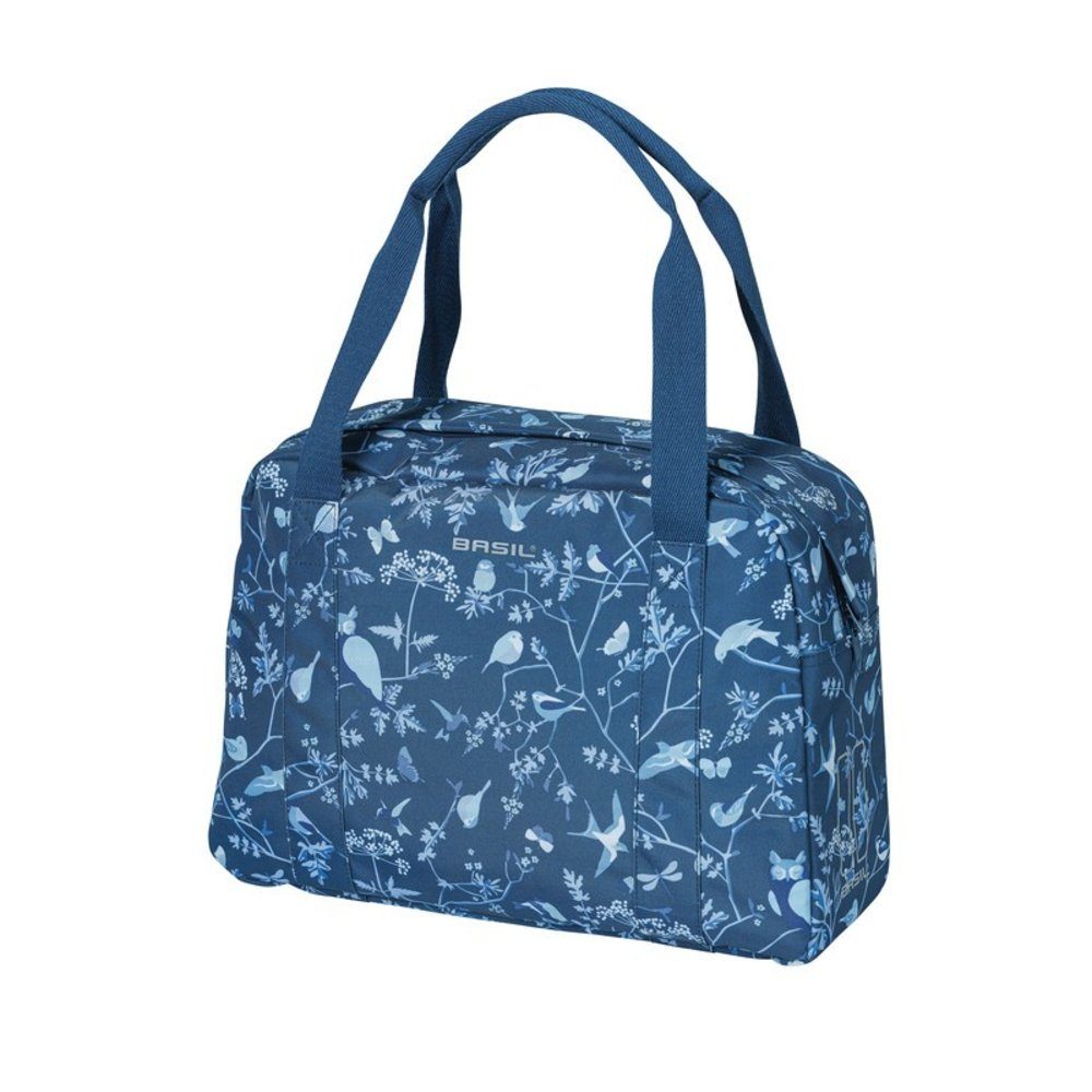 Basil Fahrradkorb Schultertasche Wanderlust indigoblau, 39x13,5x30cm