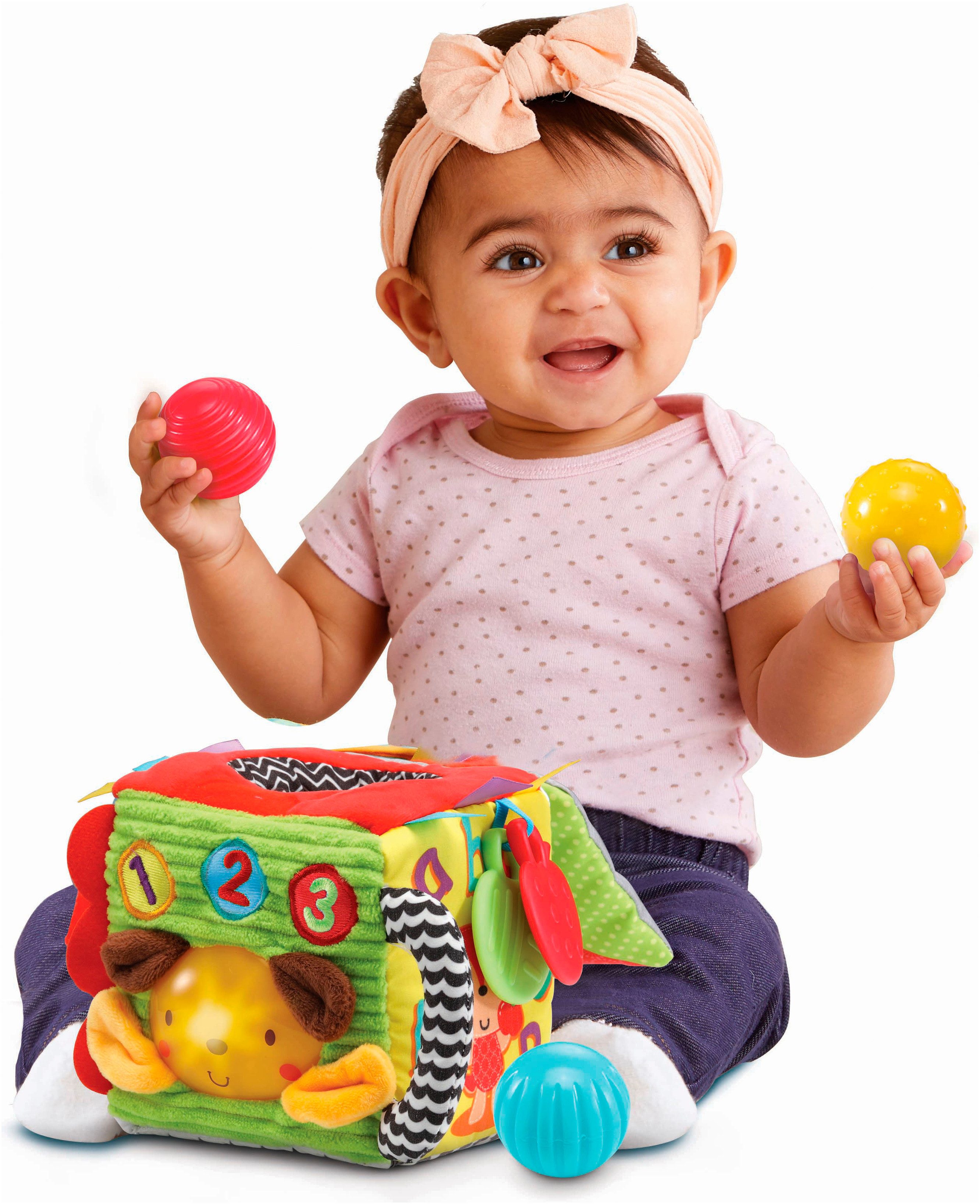 Vtech® Lernspielzeug 1-2-3 Kuschelwürfel