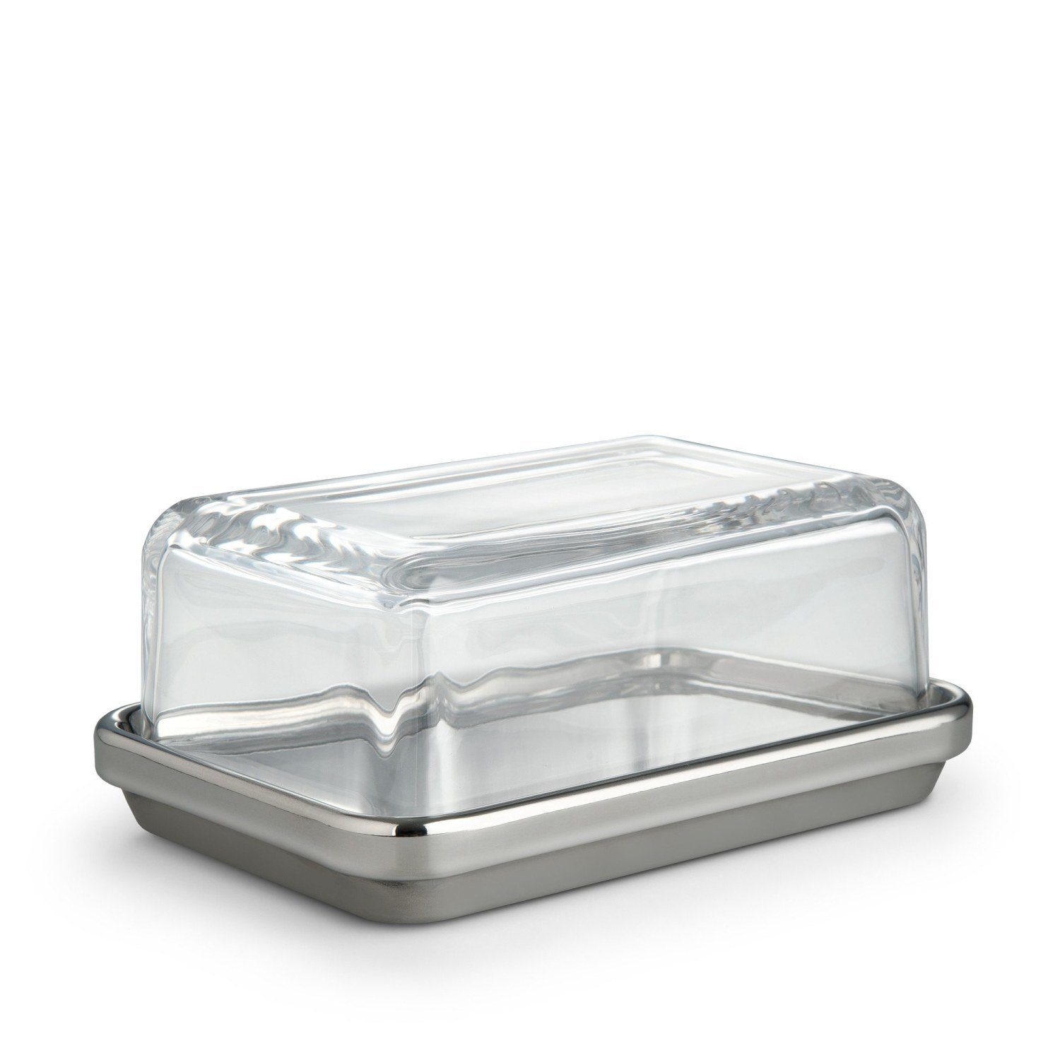 Alessi Butterdose ES03, Glas, Edelstahl