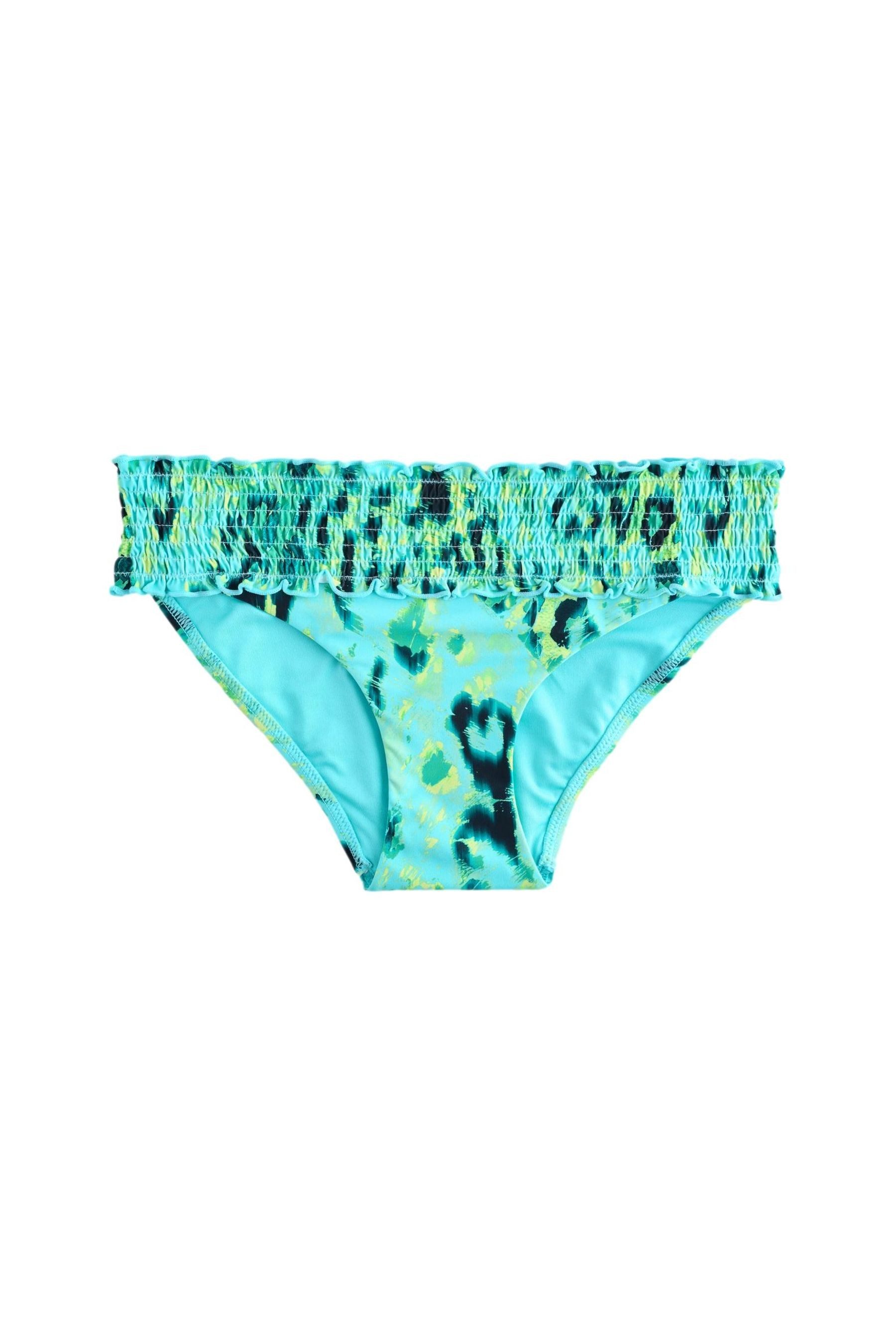 Next Bikini-Hose Gesmokte Bikinihose mit hohem Beinausschnitt (1-St)