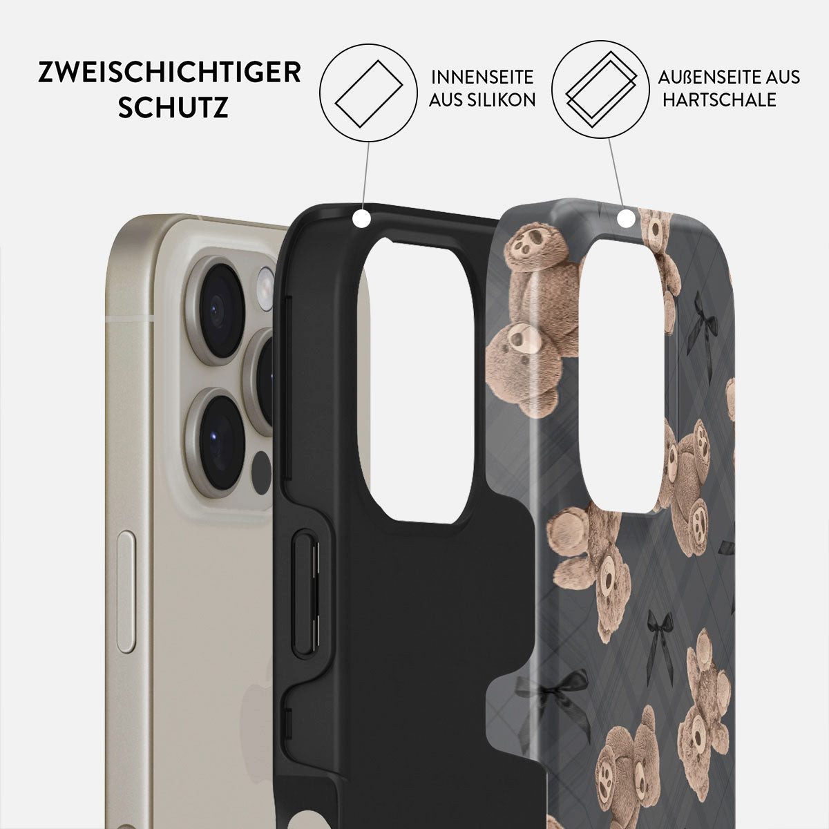 BURGA Handyhülle Tough MagSafe Case Best Friends Forever "BFF" iPhone 16 Pro