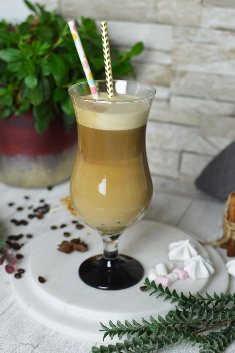 Sendez Cocktailglas 6 Stück Cocktailgläser 480ml mit schwarzem Fuß Longdrink Trinkglas, Glas