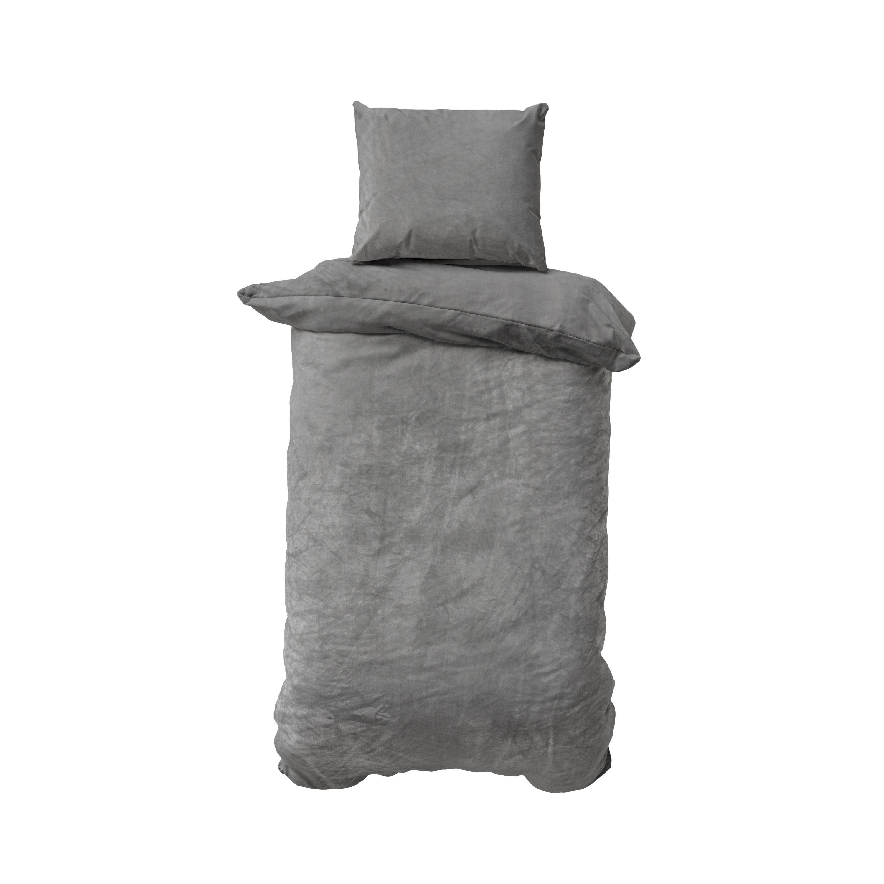Devior Bettwäsche Wende Nicky Plüsch Winter Bettbezug Set Cashmere Touch Coral Fleece, Fleece, 2 teilig, warmer Bezug mit YKK Reißverschluss und Kissenbezug