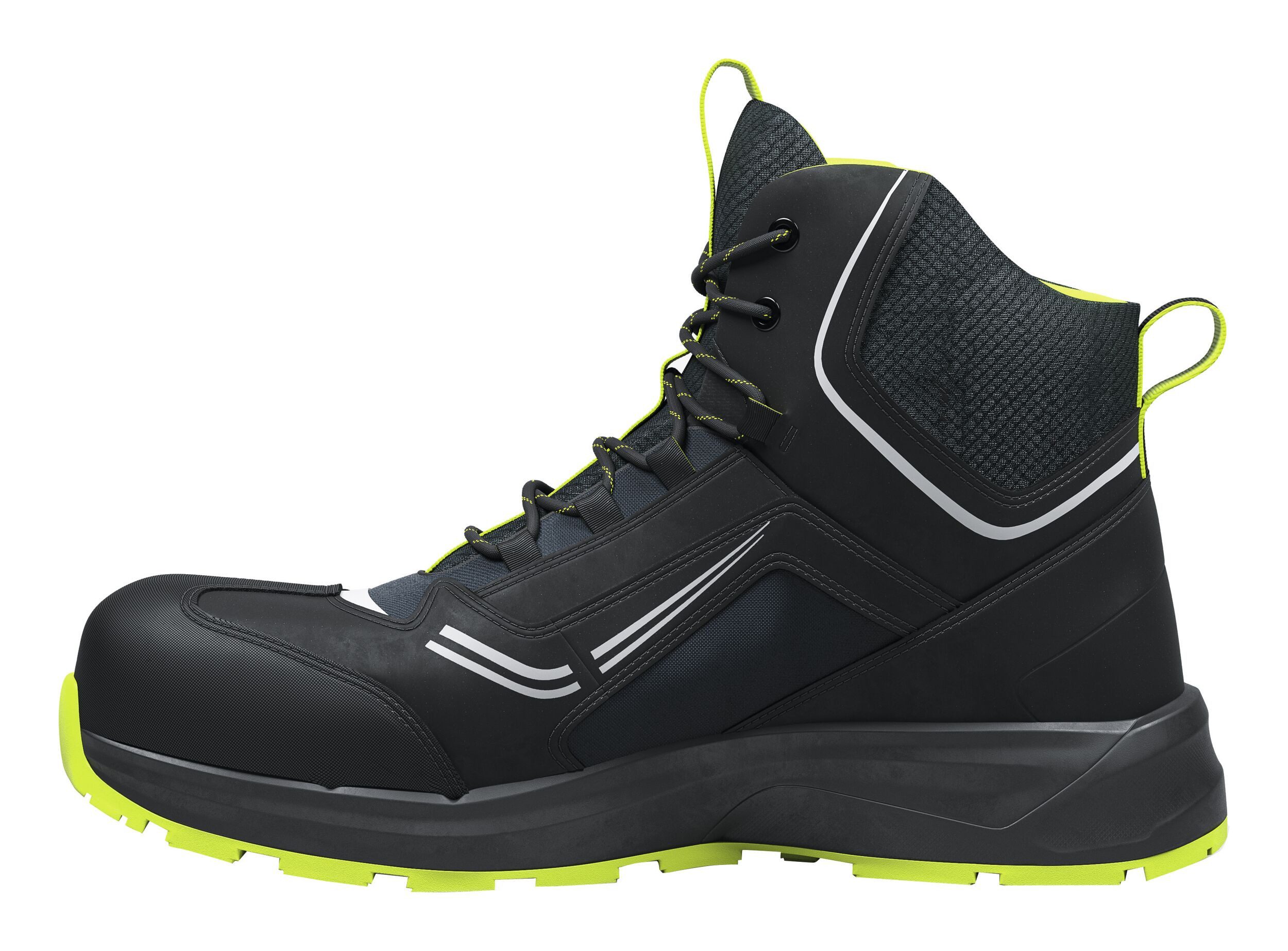 Hultafors Stiefel Solid Gear Adapt mid Schwarz/Lime, S3L ESD