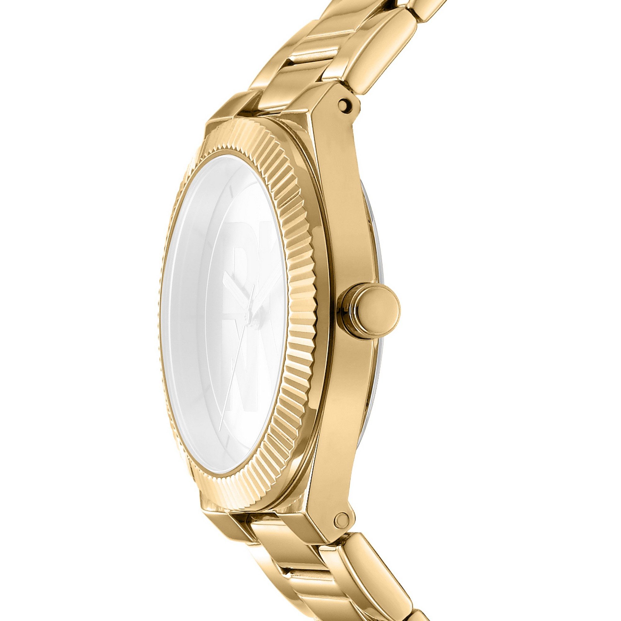 DKNY Quarzuhr Logo watch DK1L102M0035, Armbanduhr, Damenuhr, Edelstahlarmband, analog