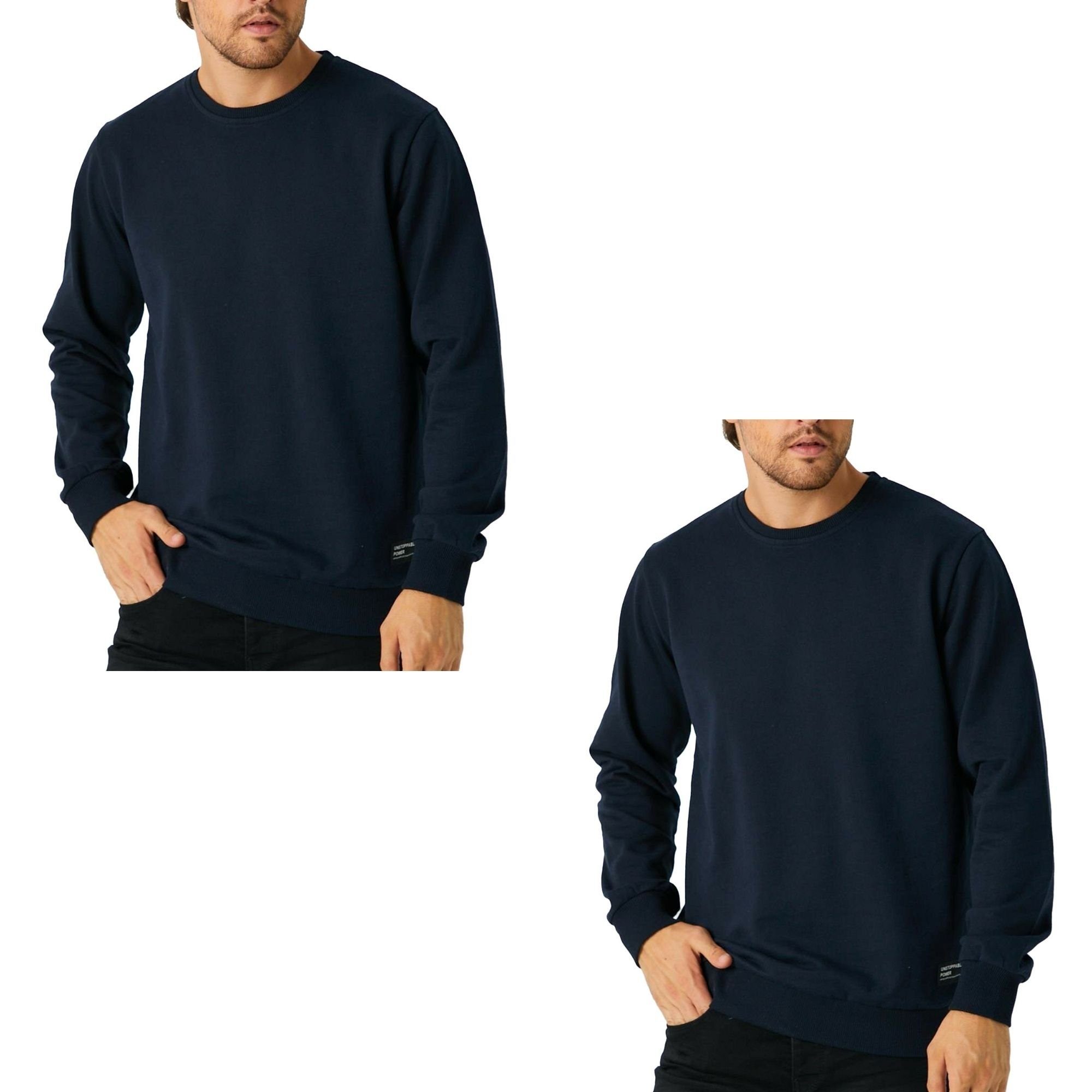 COMEOR Sweatshirt Herren Pullover bequeme Sweater (2-tlg) aus Baumwollmischung