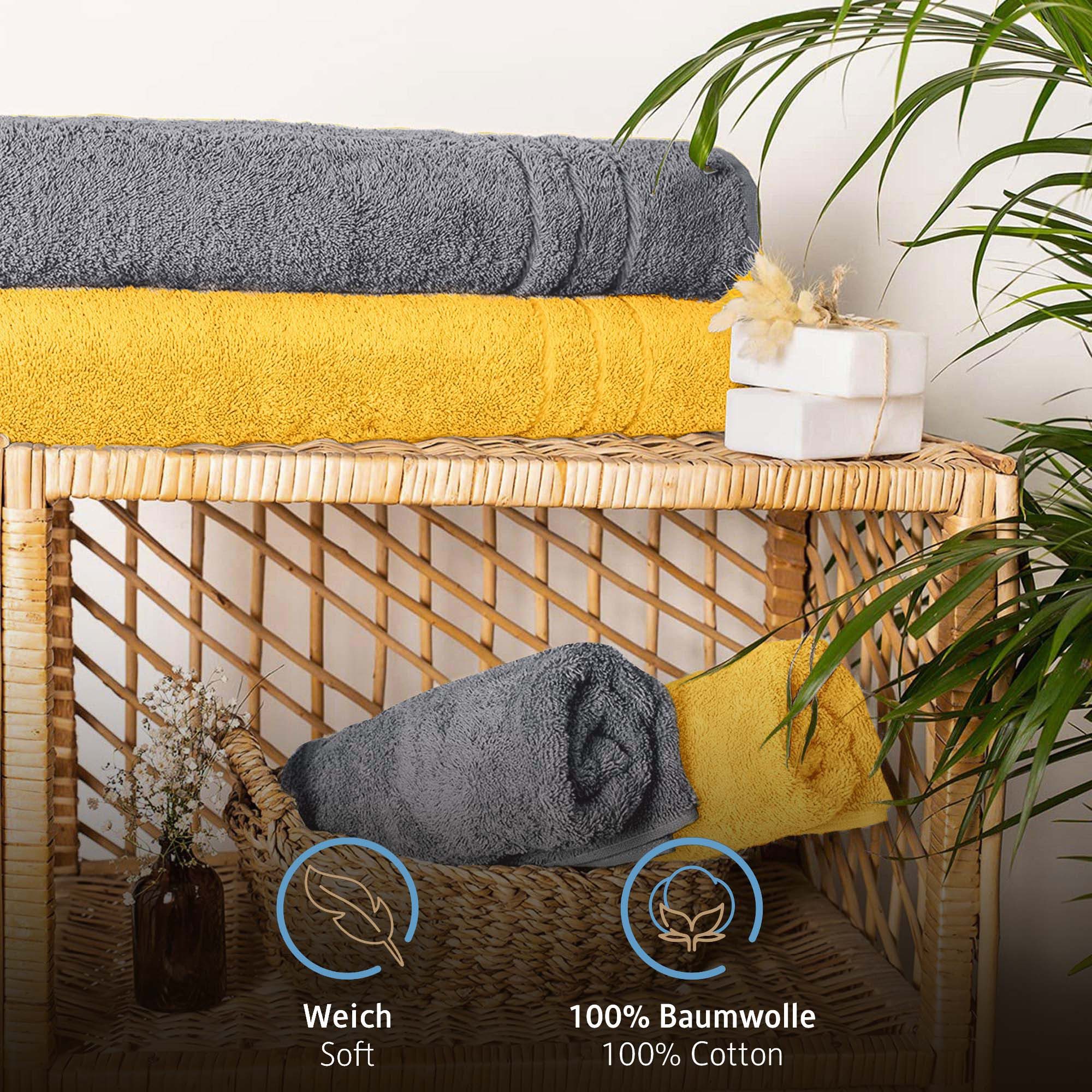 Komfortec Saunatuch Frotte aus 100% Baumwolle, Frottee (Packung, 2-St), 80x günstig online kaufen