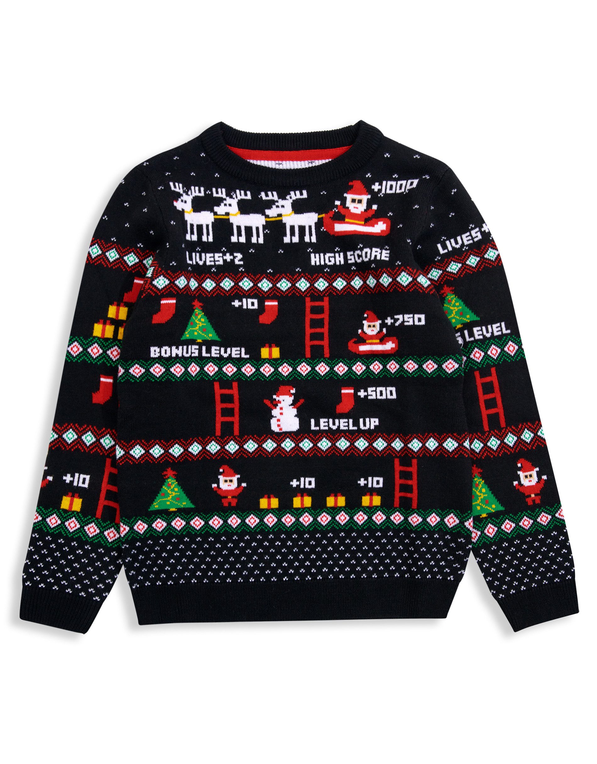 Rundhalspullover Xmas Jumper Level