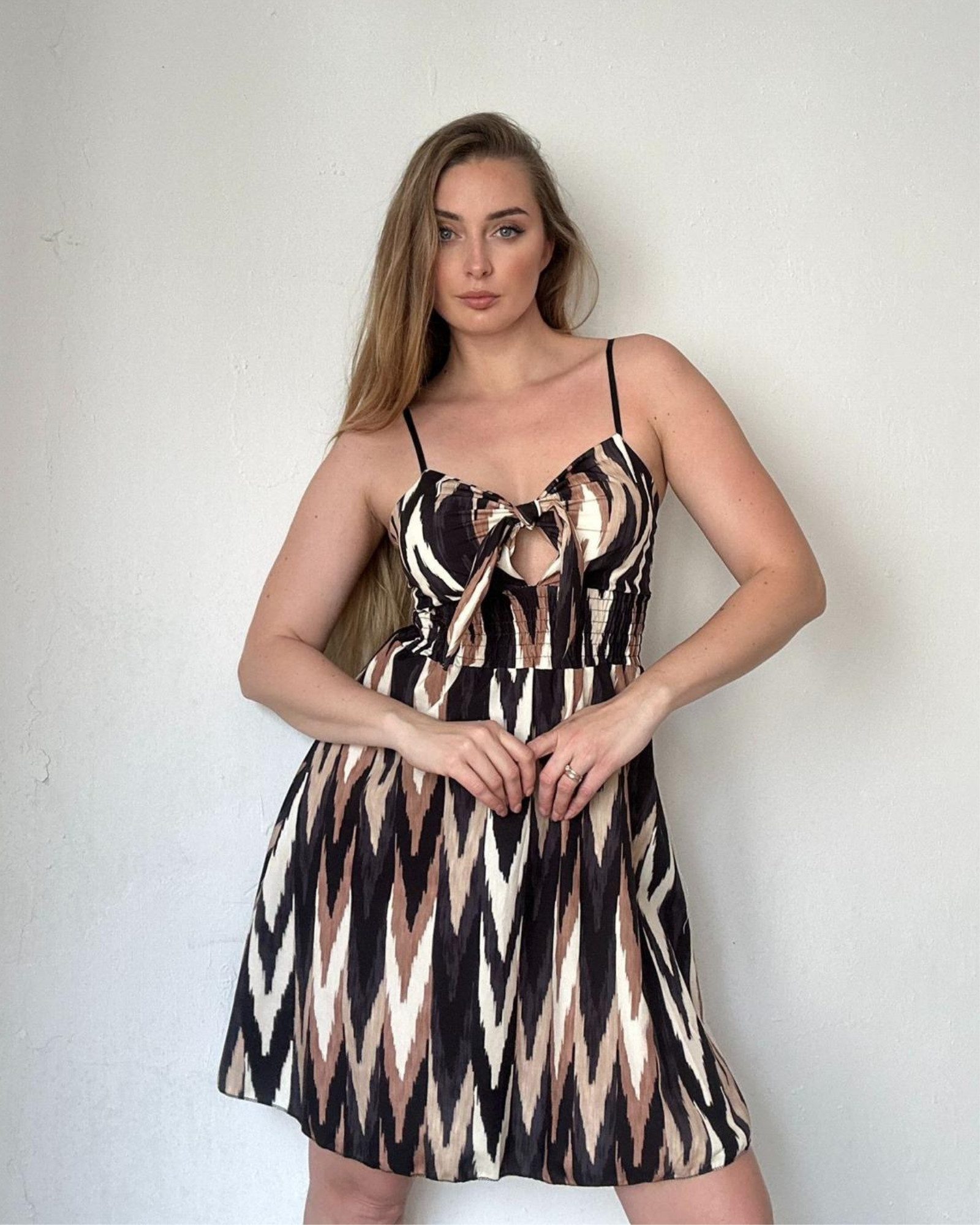 ITALY VIBES Minikleid MISSONI - Kleid - Sommerkleid - gemustert - ONE SIZE passt hier Gr. XS - M