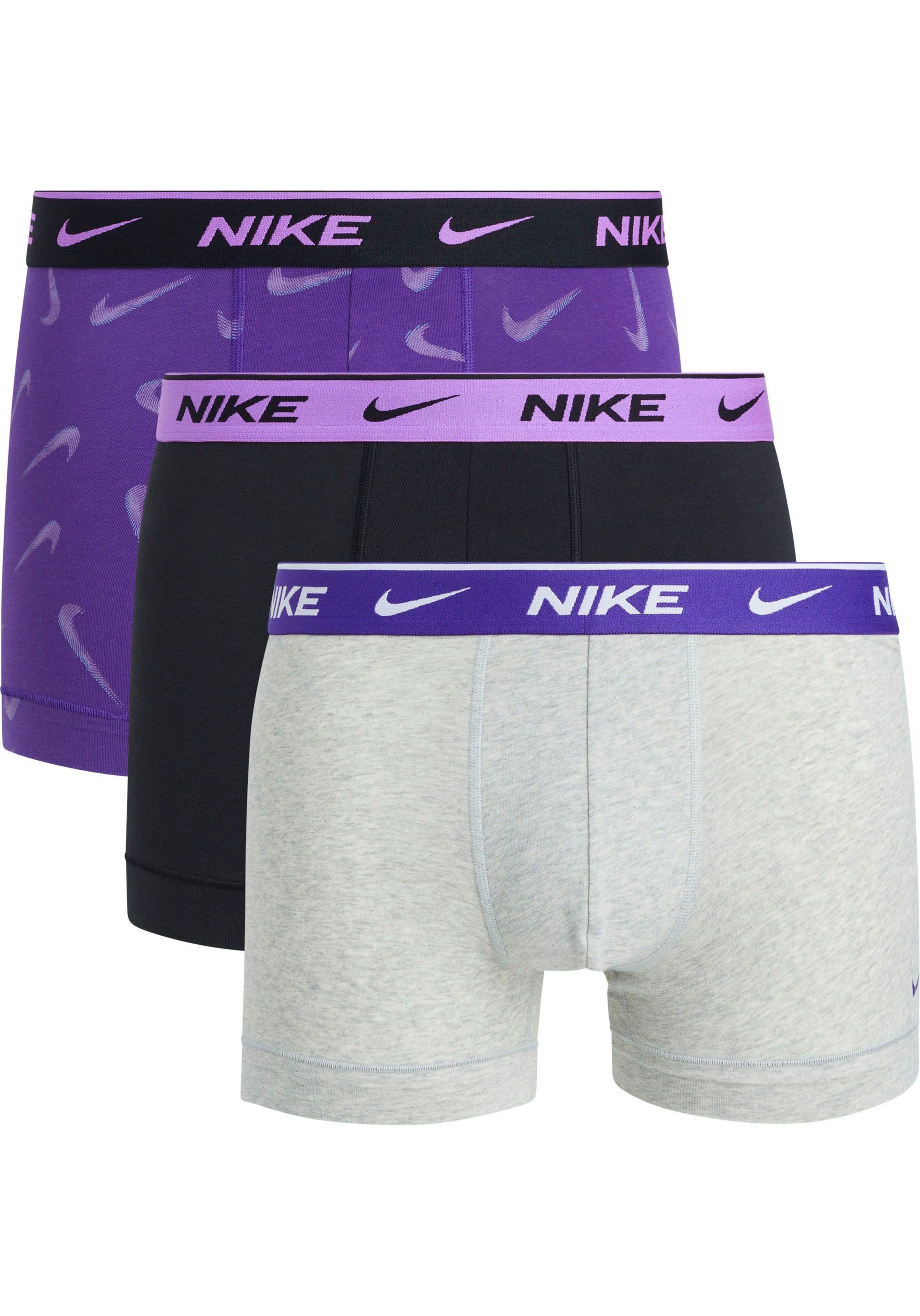 NIKE Logo-Elastikbund 3PK Stück) Trunk (3 mit NIKE TRUNK (Packung, 3er-Pack) Underwear