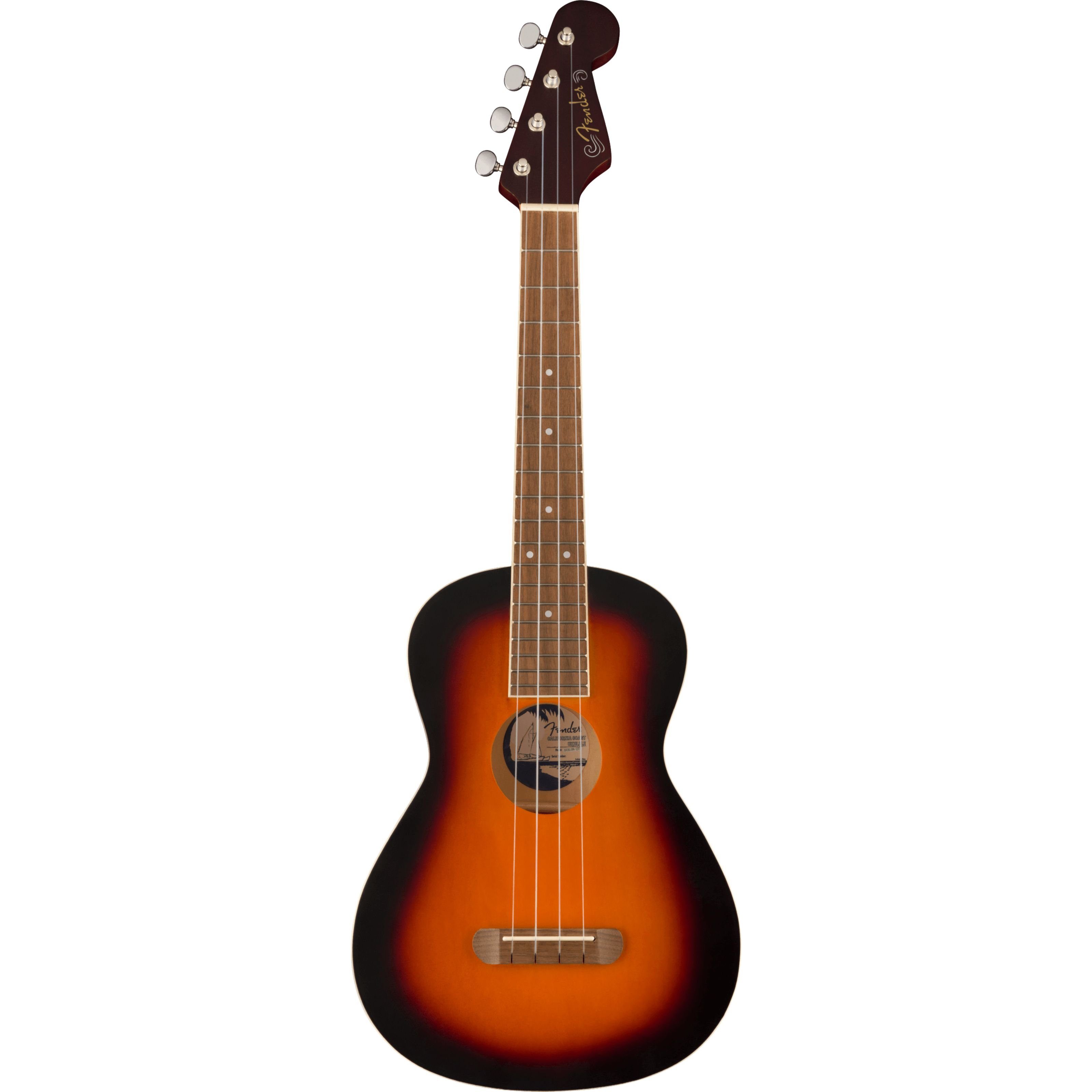 Fender Ukulele, Ukulelen, Tenor Ukulelen, Avalon Tenor Ukulele 2-Color Sunburst - Tenor Ukulele
