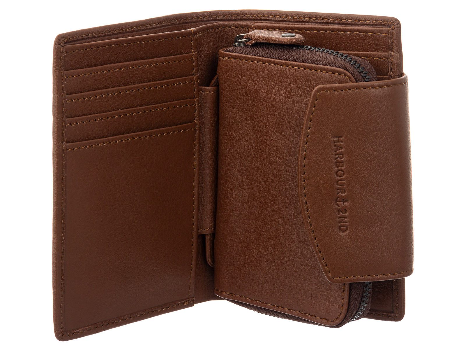 HARBOUR 2nd Geldbörse Brit Wallet Style mit Überschlag (1-tlg), Anker Logo