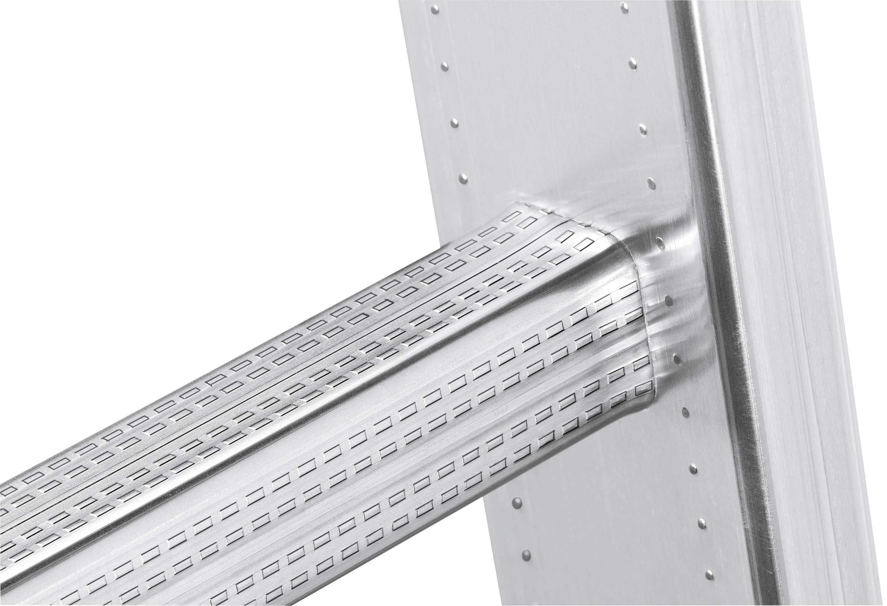 Hailo Anlegeleiter S60 ProfiStep uno, Aluminium-Anlegeleiter 18 Sprossen