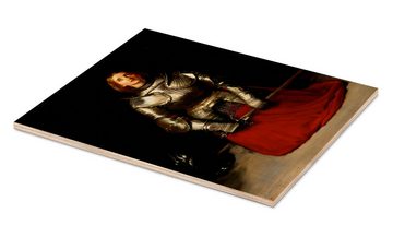 Posterlounge Holzbild Sir John Everett Millais, Jeanne d'Arc, Malerei