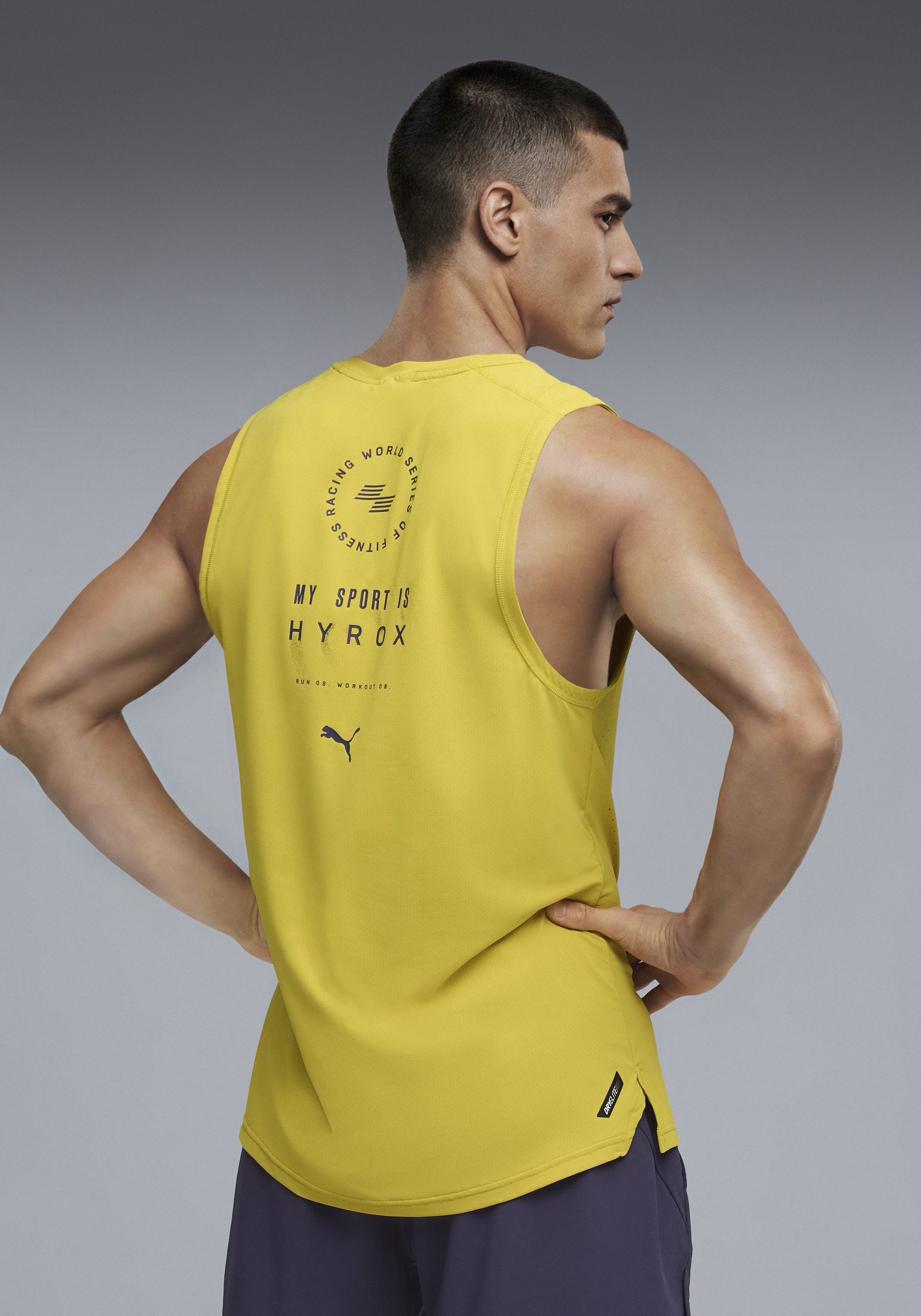 PUMA Tanktop M X HYROX DRYELITE TRAINING TANK ärmelloses Design, sportlicher Stil, Rundhalsausschnitt