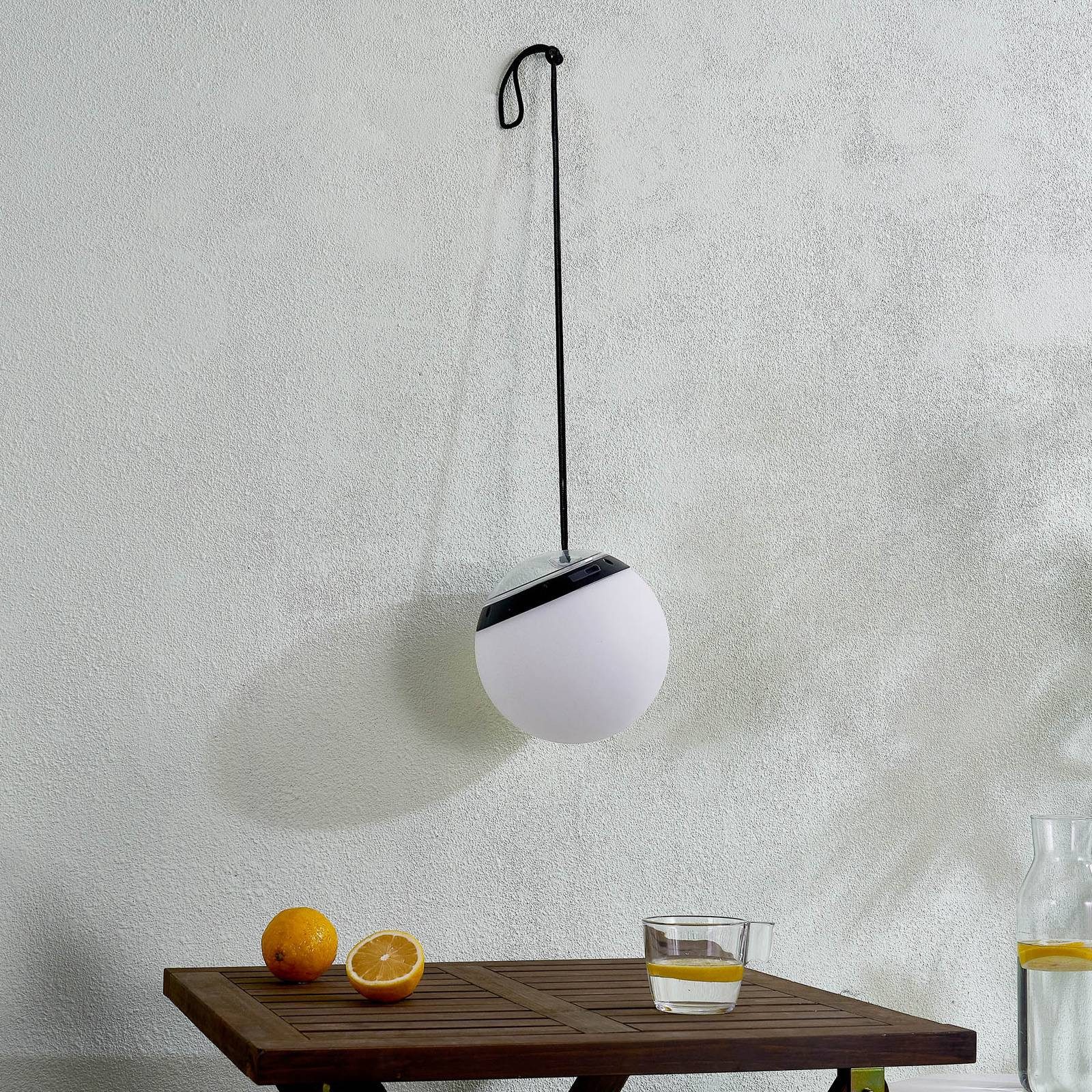 Lindby Hängeleuchten Eleia, LED, Kunststoff Weiß Farbwechsel RGB + weiß IP44, 1 x 0,5 W LED, Farbwechsel RGB + weiß