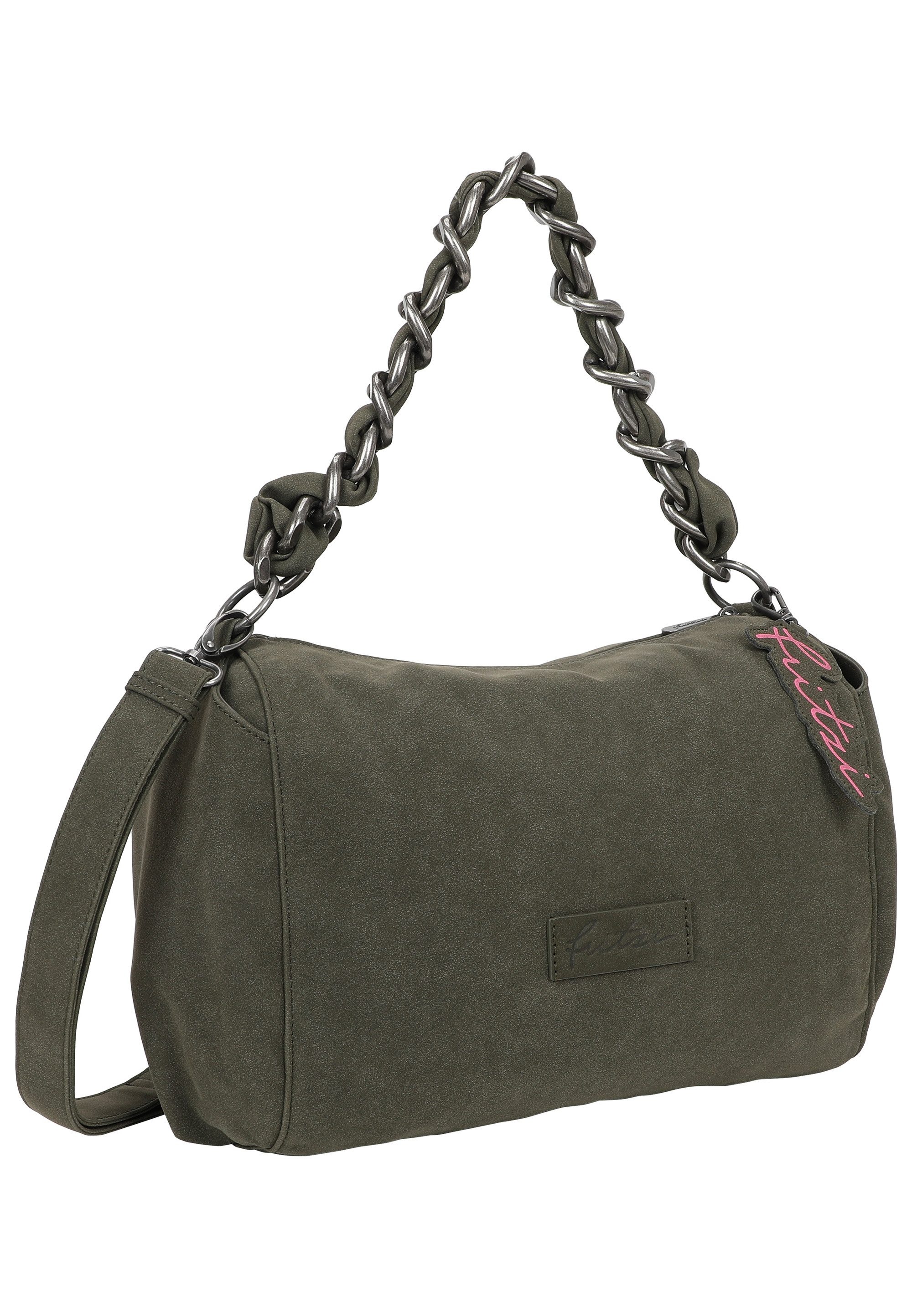 Fritzi aus Preußen Schultertasche Fritzi Janni, mit markantem, großgliedrigen Ketten-Trageriemen