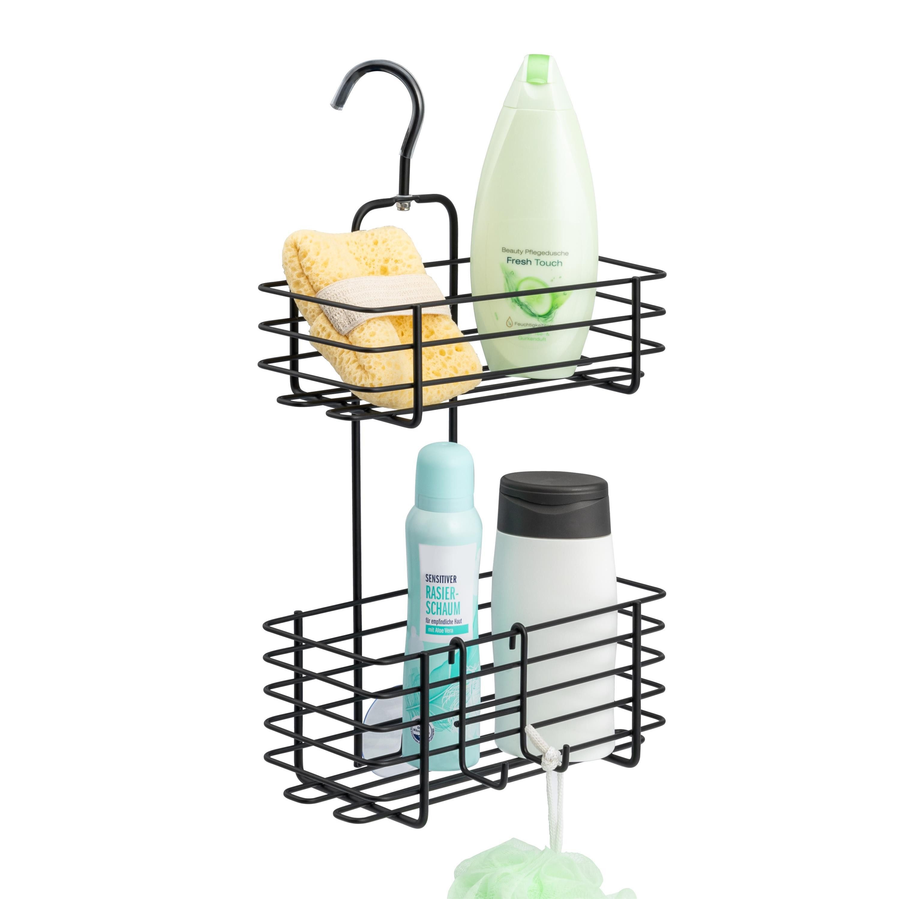 bremermann Duschregal Duschregal mit 2 Körben, zum Einhängen, schwarz