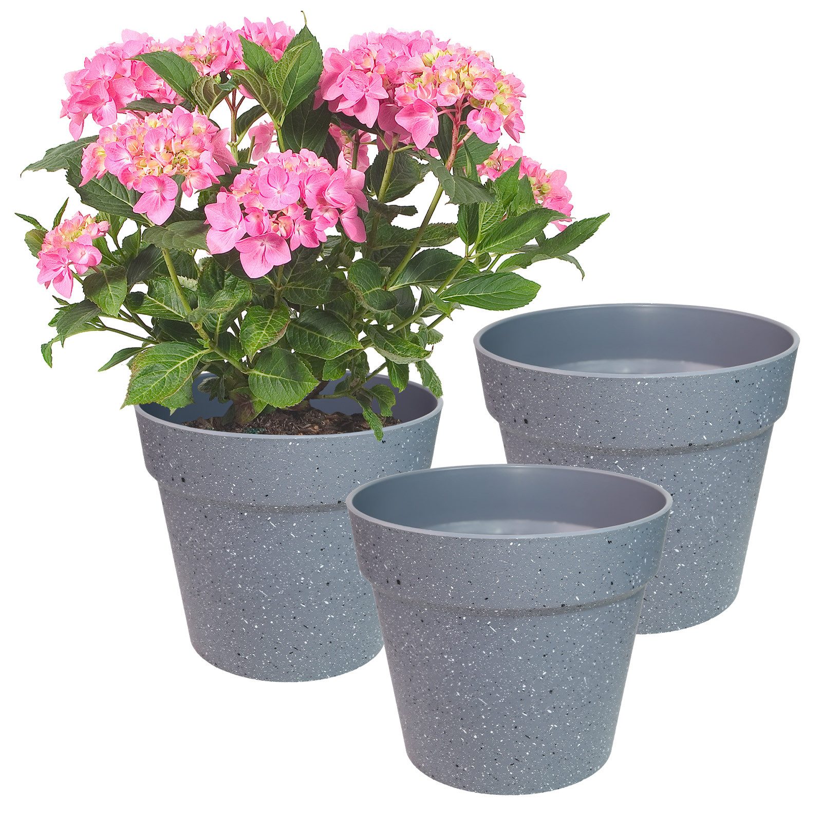 M&W DAS DESIGN Pflanzkübel Blumentopf Übertopf Pflanzentopf Für Zimmerpflanzen Innen 21.5Øx19H