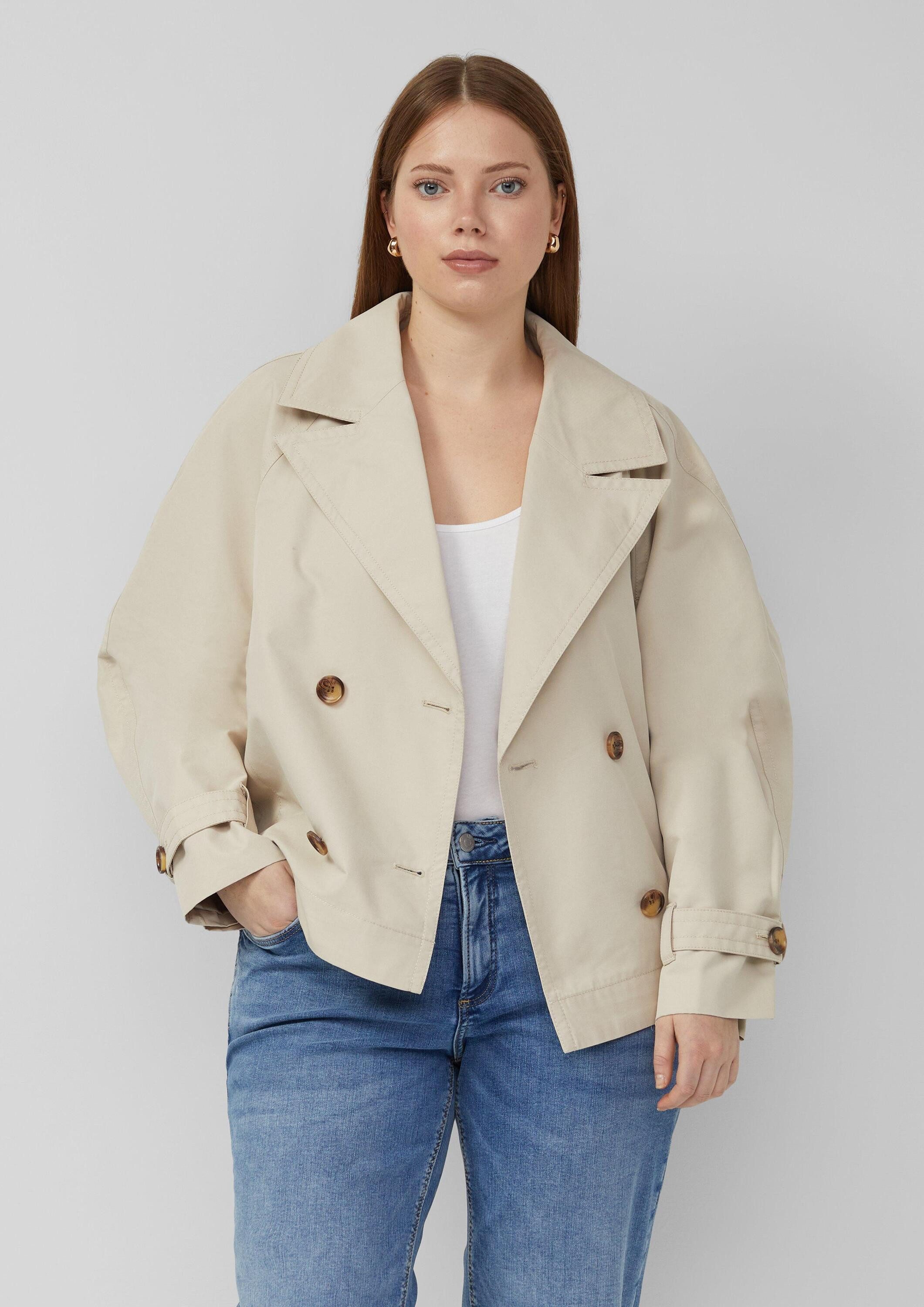 QS Funktionsjacke Outdoor-Jacke kurzer Trench günstig online kaufen