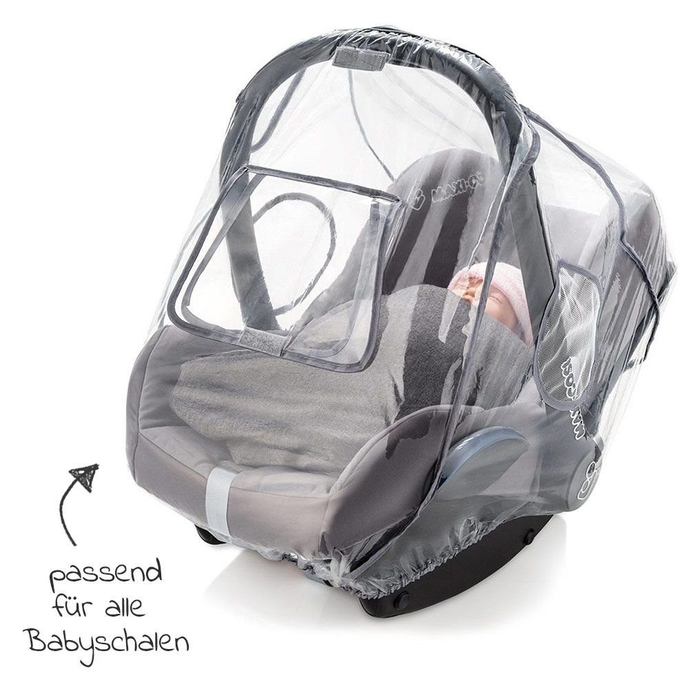 Zamboo Kinderwagen-Regenschutzhülle Universal, Regenschutz Regenverdeck für Babyschale / Maxi Cosi