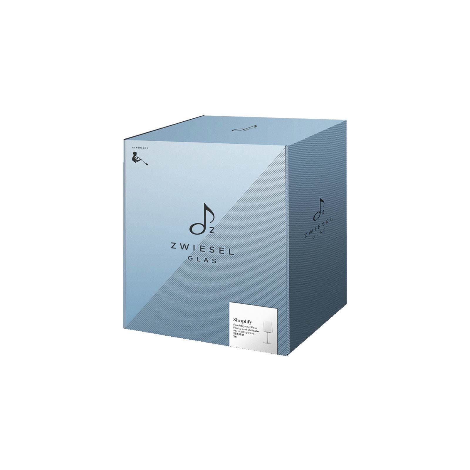 Zwiesel Glas Weinglas Simplify Weingläser 555 ml 2er Set, 2-tlg., Glas