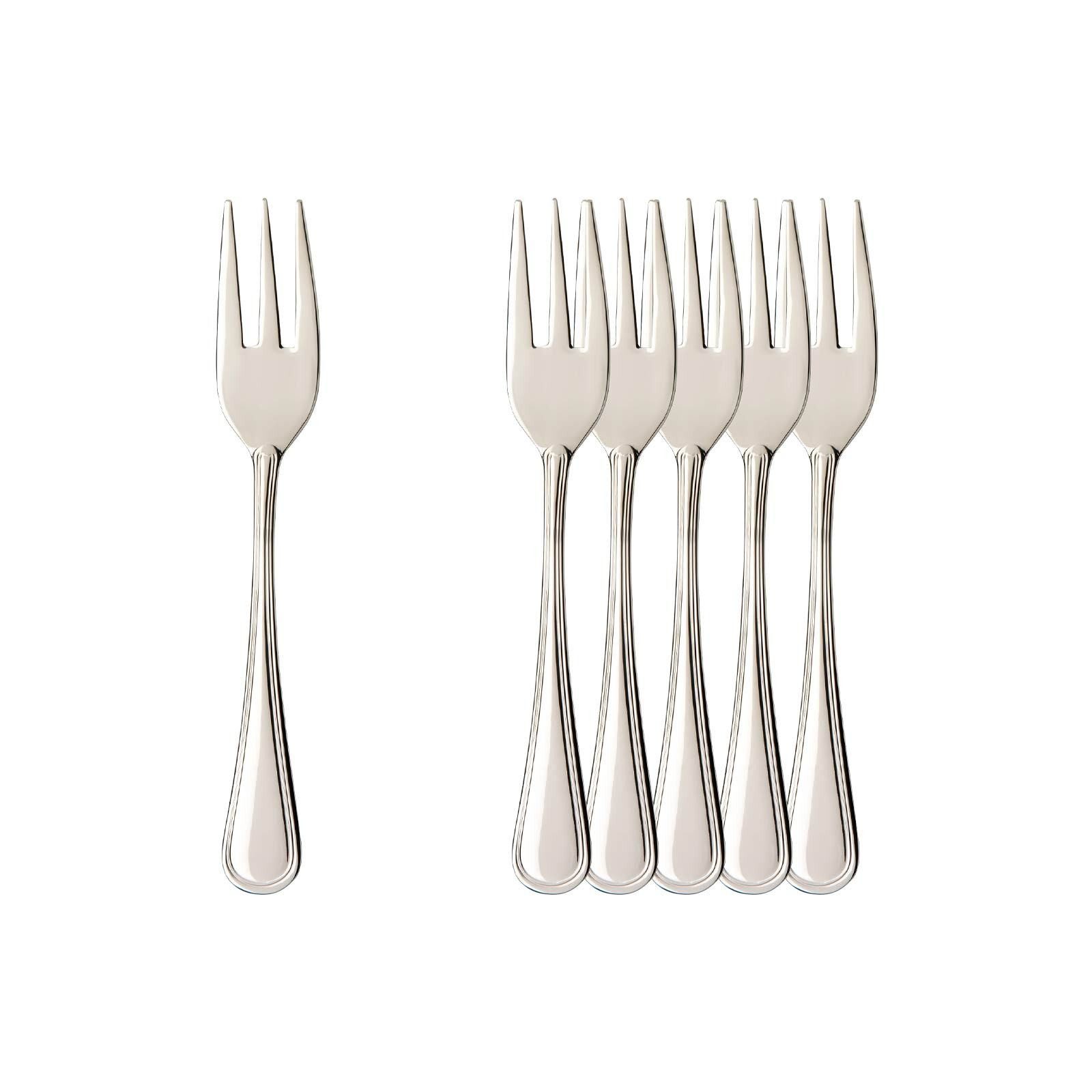 Villeroy & Boch Kuchengabel Neufaden Merlemont Kuchengabel 14,6 cm 6er Set (6 Stück)