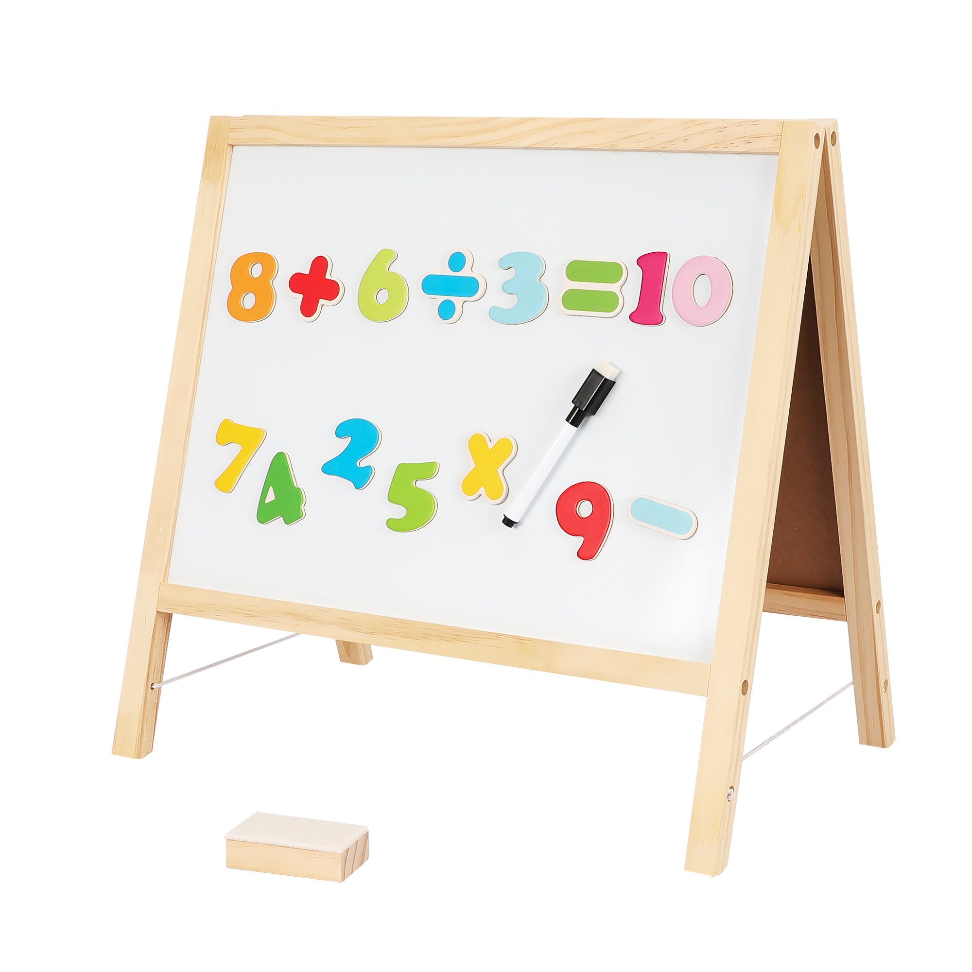HomeGuru Standtafel Klappbare 2-in-1-Kindertafel,doppelseitige Whiteboard & günstig online kaufen