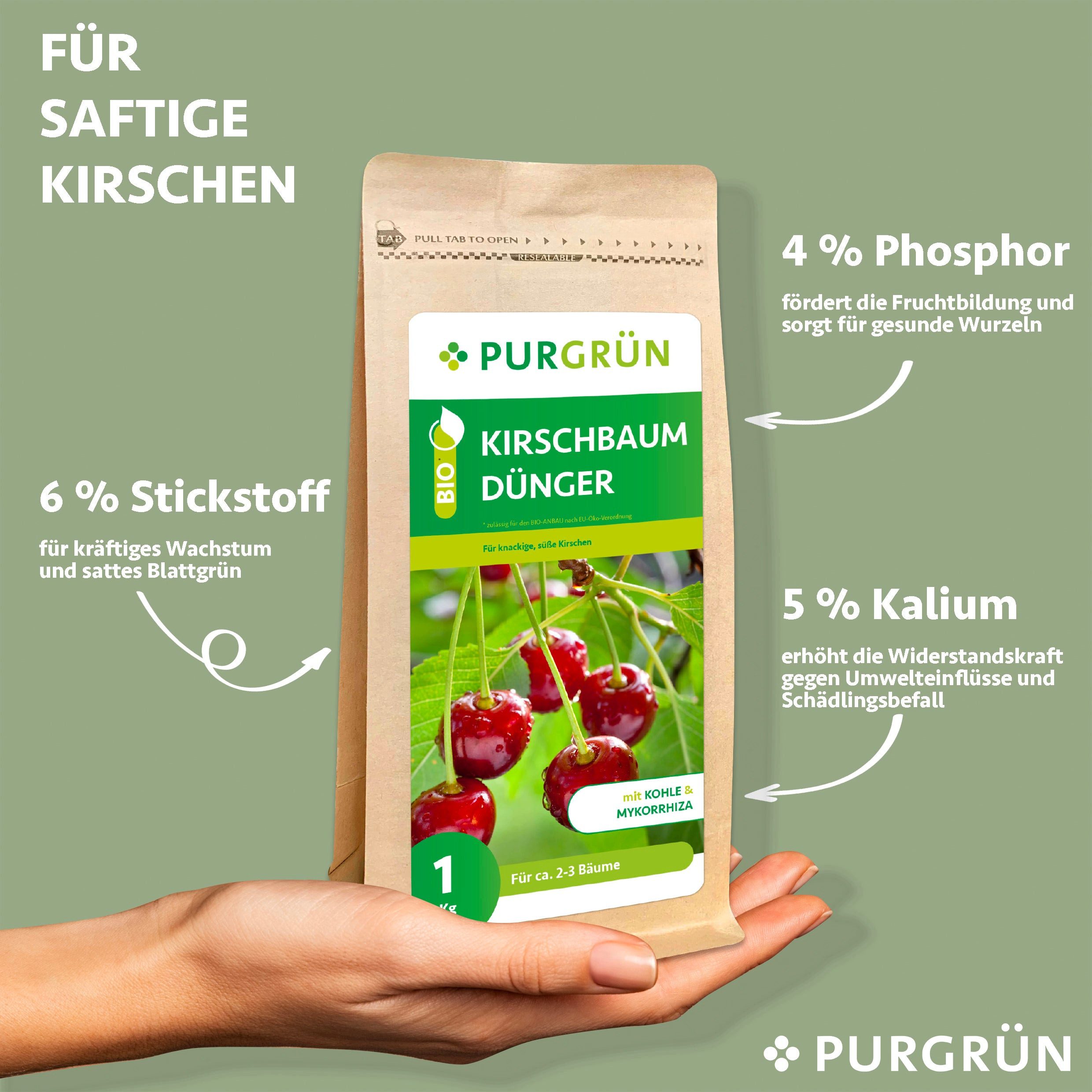 Purgrün Gartendünger Purgrün Bio Kirschbaum Dünger, günstig online kaufen