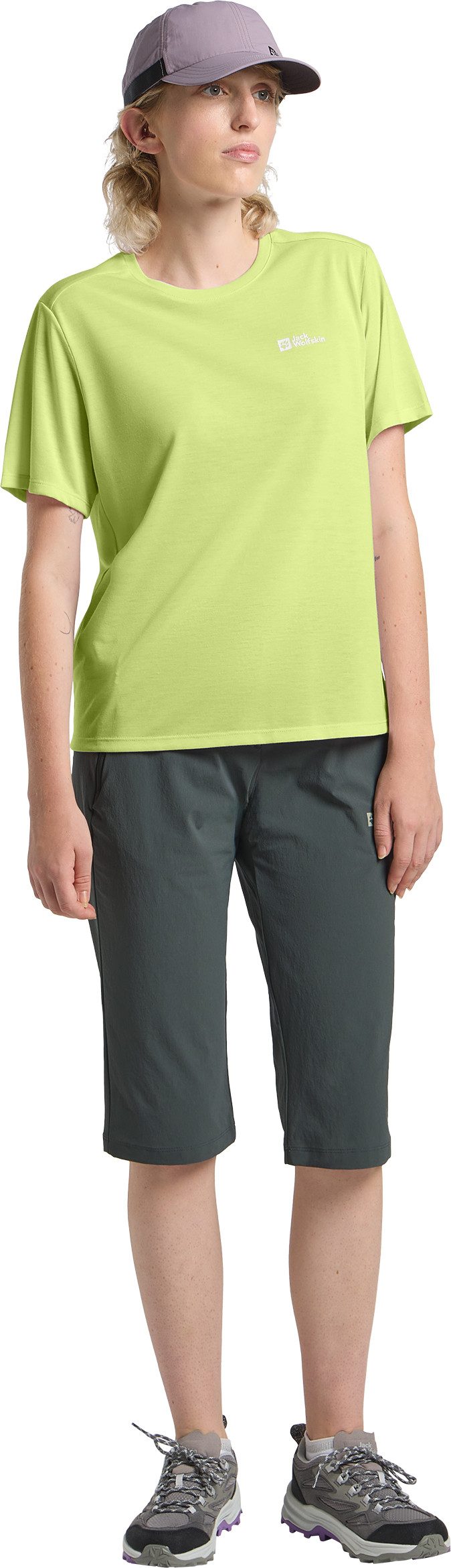 Jack Wolfskin Funktionsshirt VONNAN S/S T W leichtes und atmungsaktives TEXADRI-Material, moderne Passform