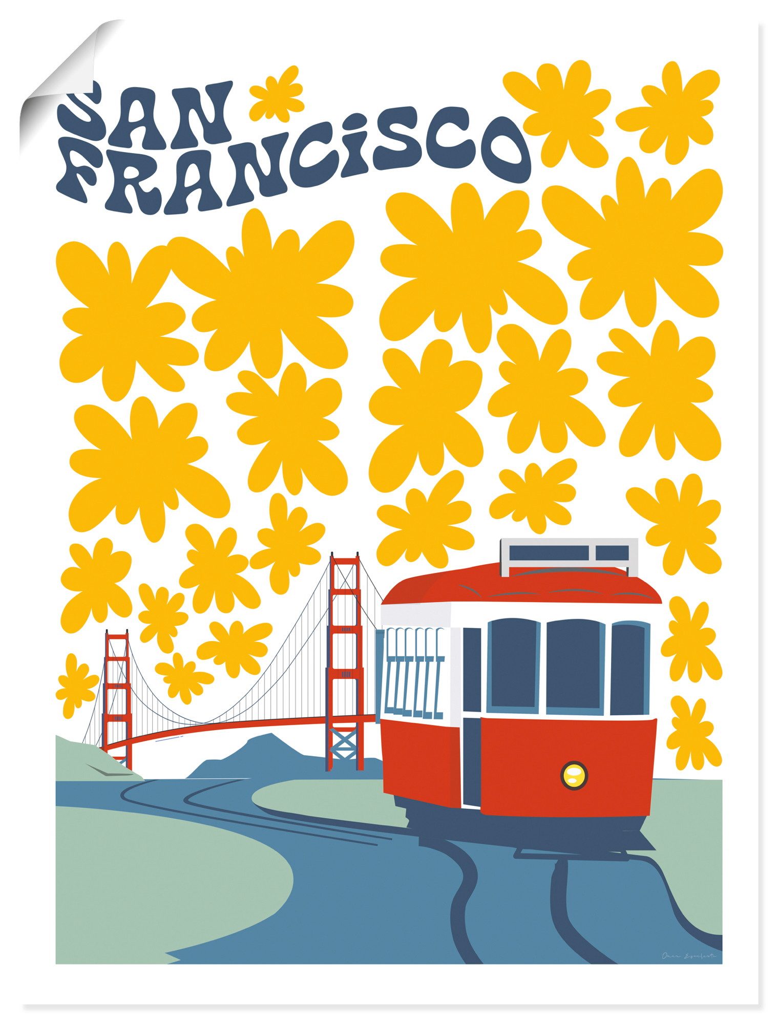 Artland Wandbild San Francisco, San Francisco (1 St), als Alubild, Leinwandbild, Poster, Wandaufkleber in verschied. Größen