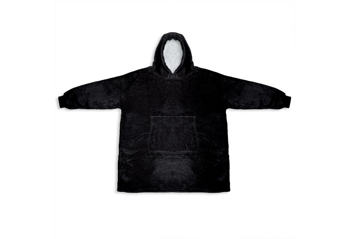 Intirilife Kapuzenpullover (1-tlg) Übergroße Sherpa Hoodie Decke Kuschel Pullover Sweatshirt Unisex