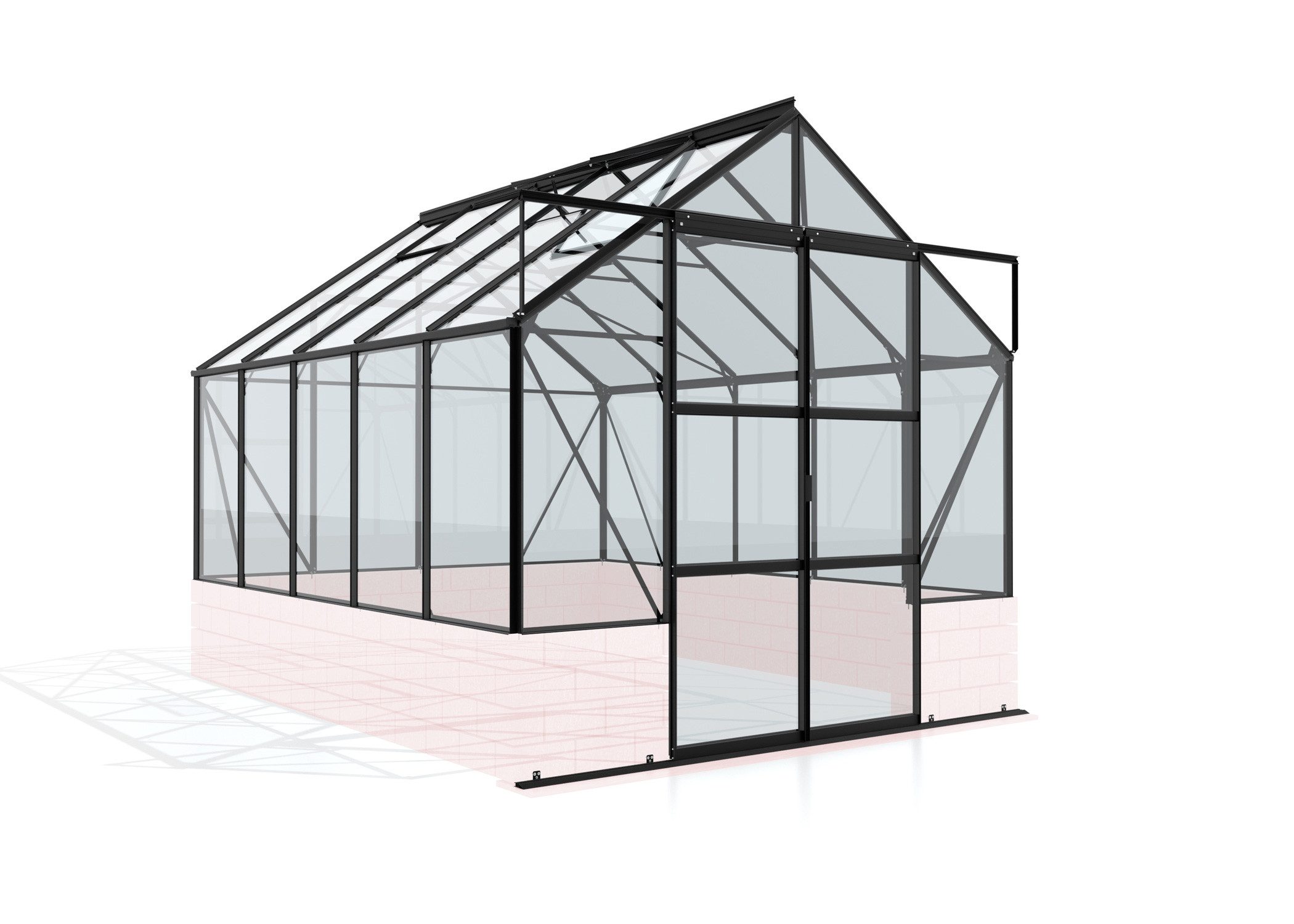 Vitavia Gewächshaus Cassandra 8300, 3,00 mm Wandstärke schwarz | Rabatt: 11%