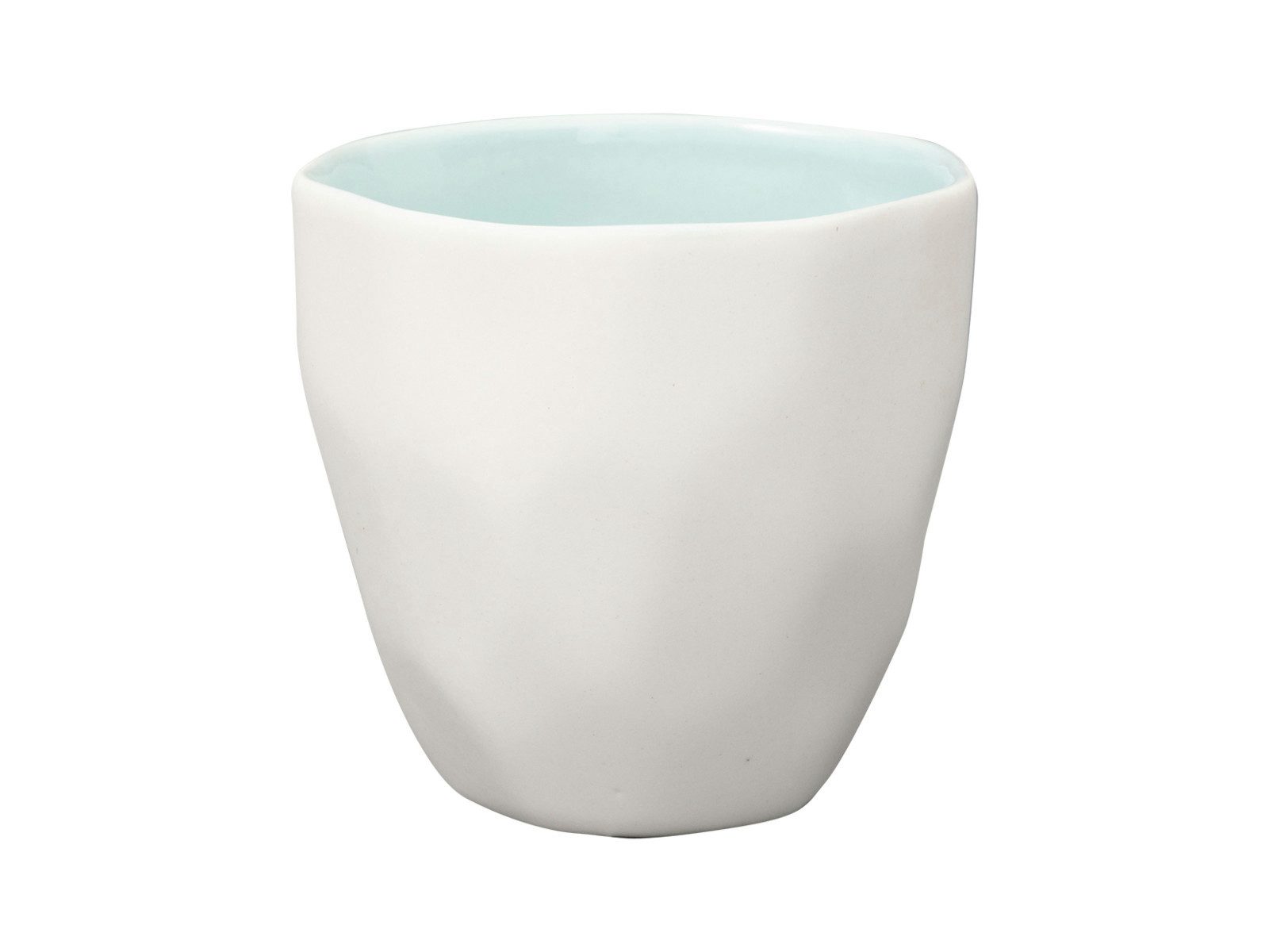 Greengate Espressotasse Elements Mini Latte Cup pale blue 0,13l, Steingut