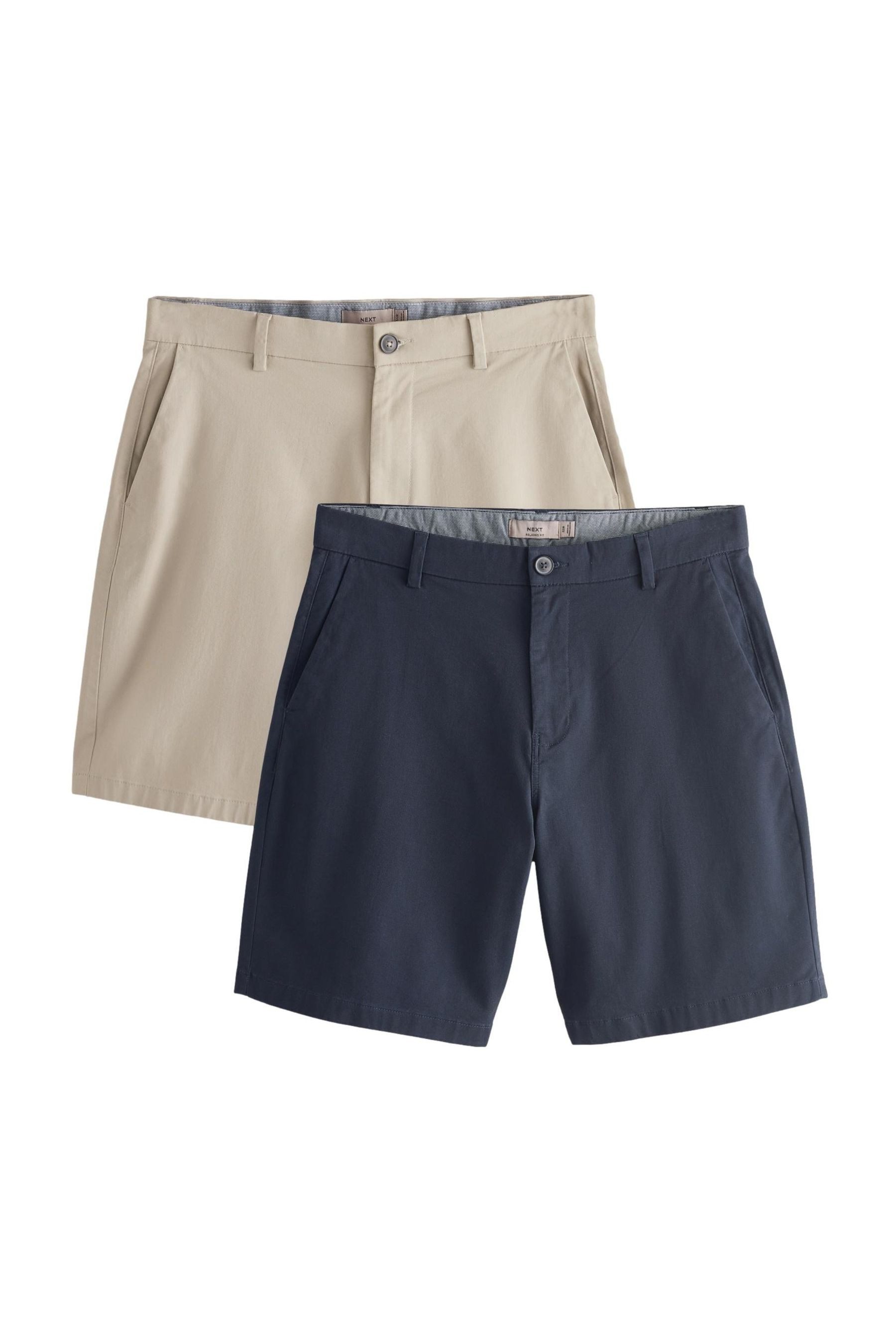 Next Chinoshorts Loose Fit Stretch-Chinoshorts, 2er-Pack (2-tlg)