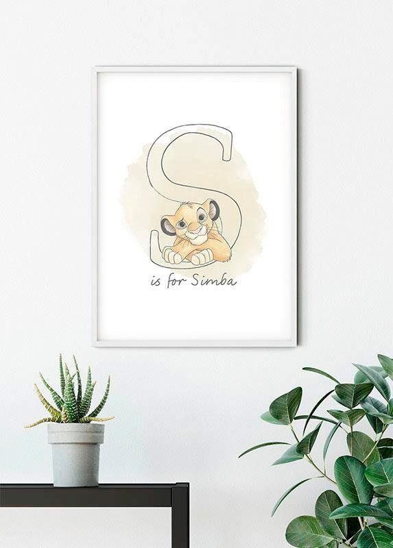 Komar Poster S like Simba, Kinderzimmer, (1 Disney Wohnzimmer Schlafzimmer, St)