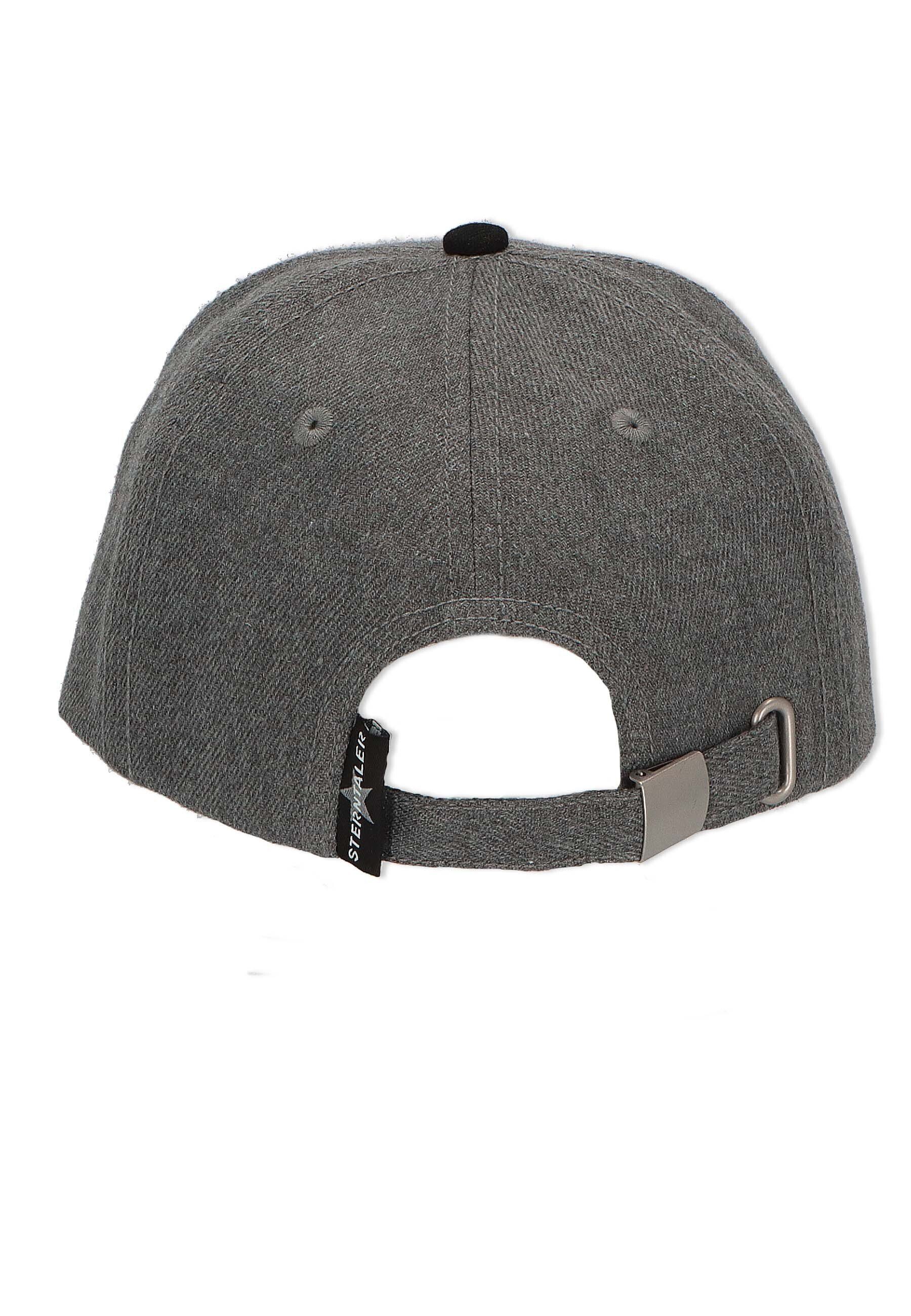 aus Einfarbig) Schwarz mit Basecap Baseball-Cap in Größenregulierung Sonnenschutz Baseball für (1-St., Denim Cap Hut Rauchgrau Kinder Cap Sterntaler®