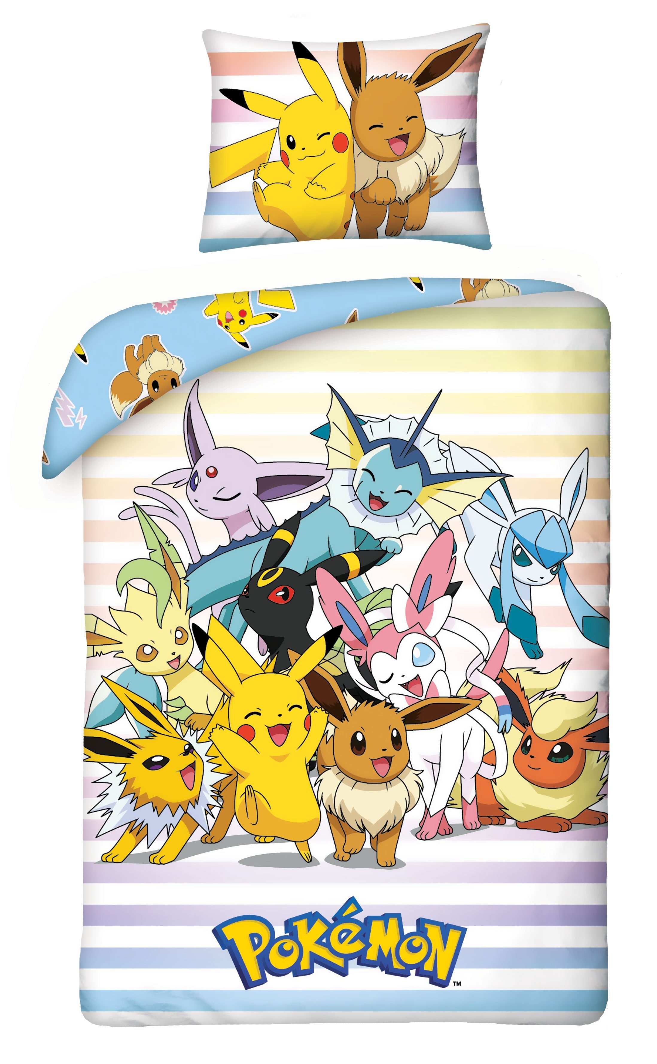 Bettwäsche Pokemon GO Pikachu Kinderbettwäsche 140 x 200 cm, POKÉMON